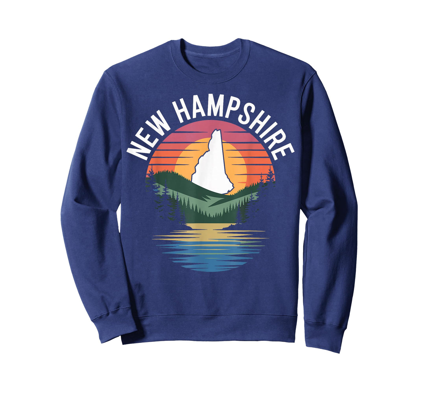 New Hampshire lake sunset pine forest hills T-Shirt