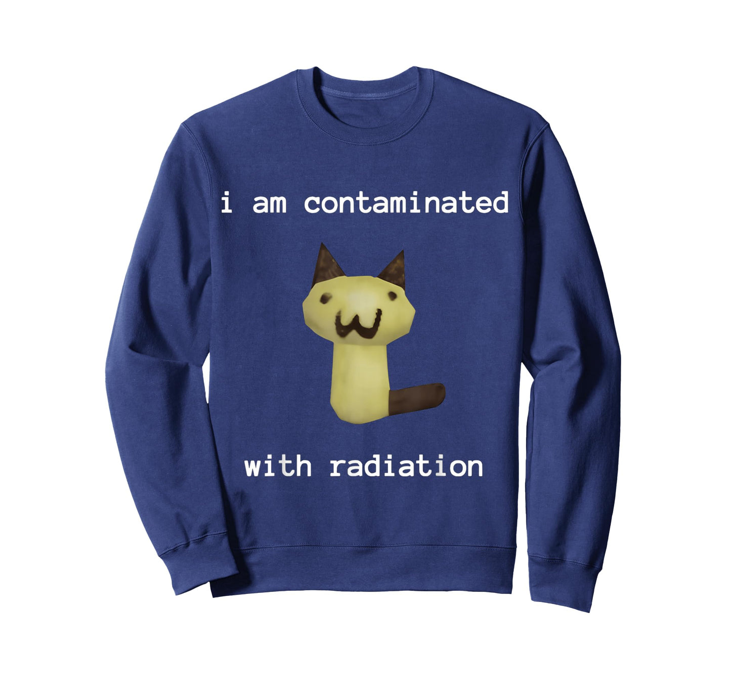 I Am Contaminated with Radiation FUNNY Unisex T-Shirt, Black, Small, Short Sleeve, Classic Fit, Polyester, Cartoon, Vintage, Unique Humorous Theme, Festive Design
