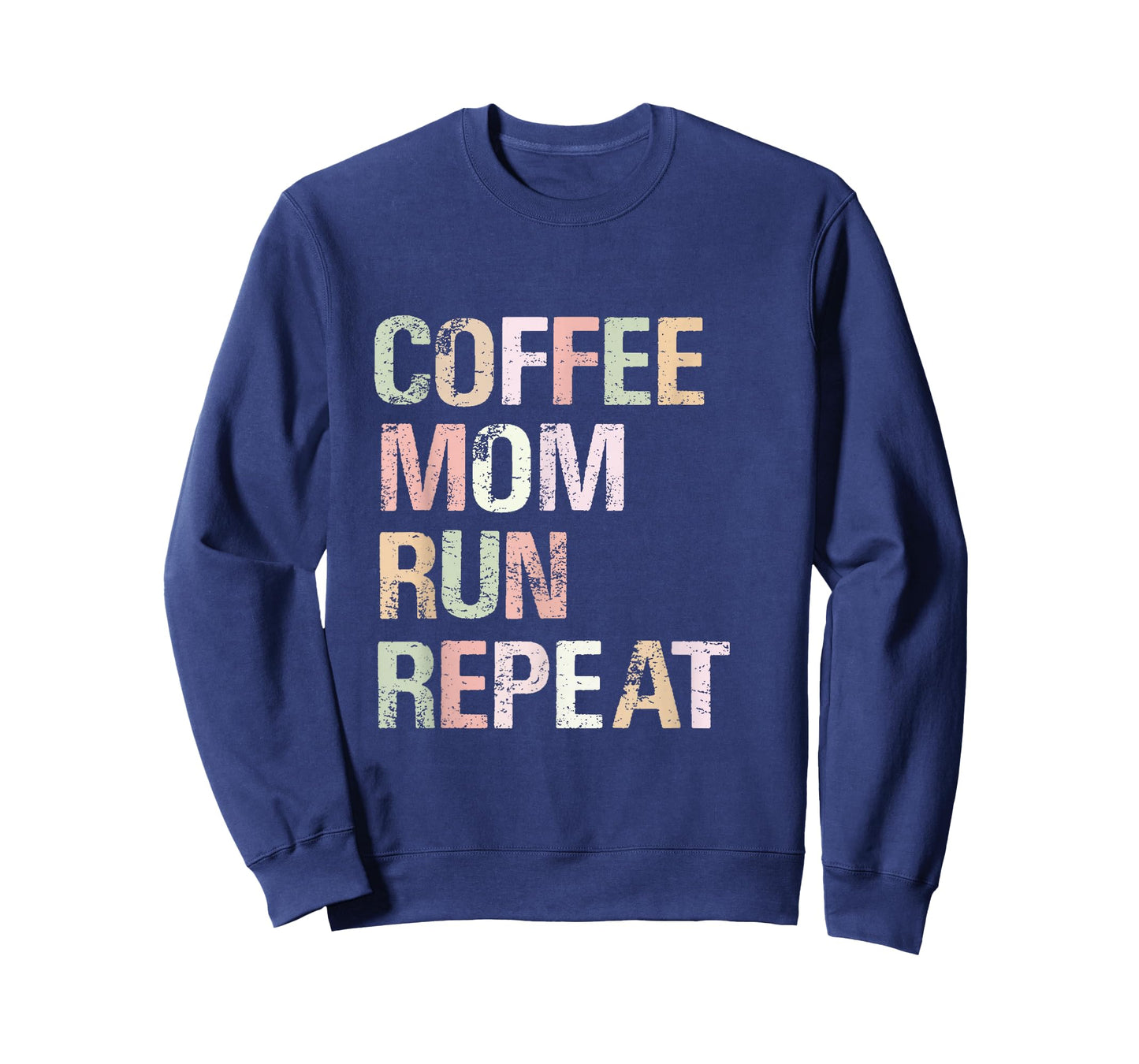 Coffee Mom Run Repeat Cool Women's Running Design T-Shirt