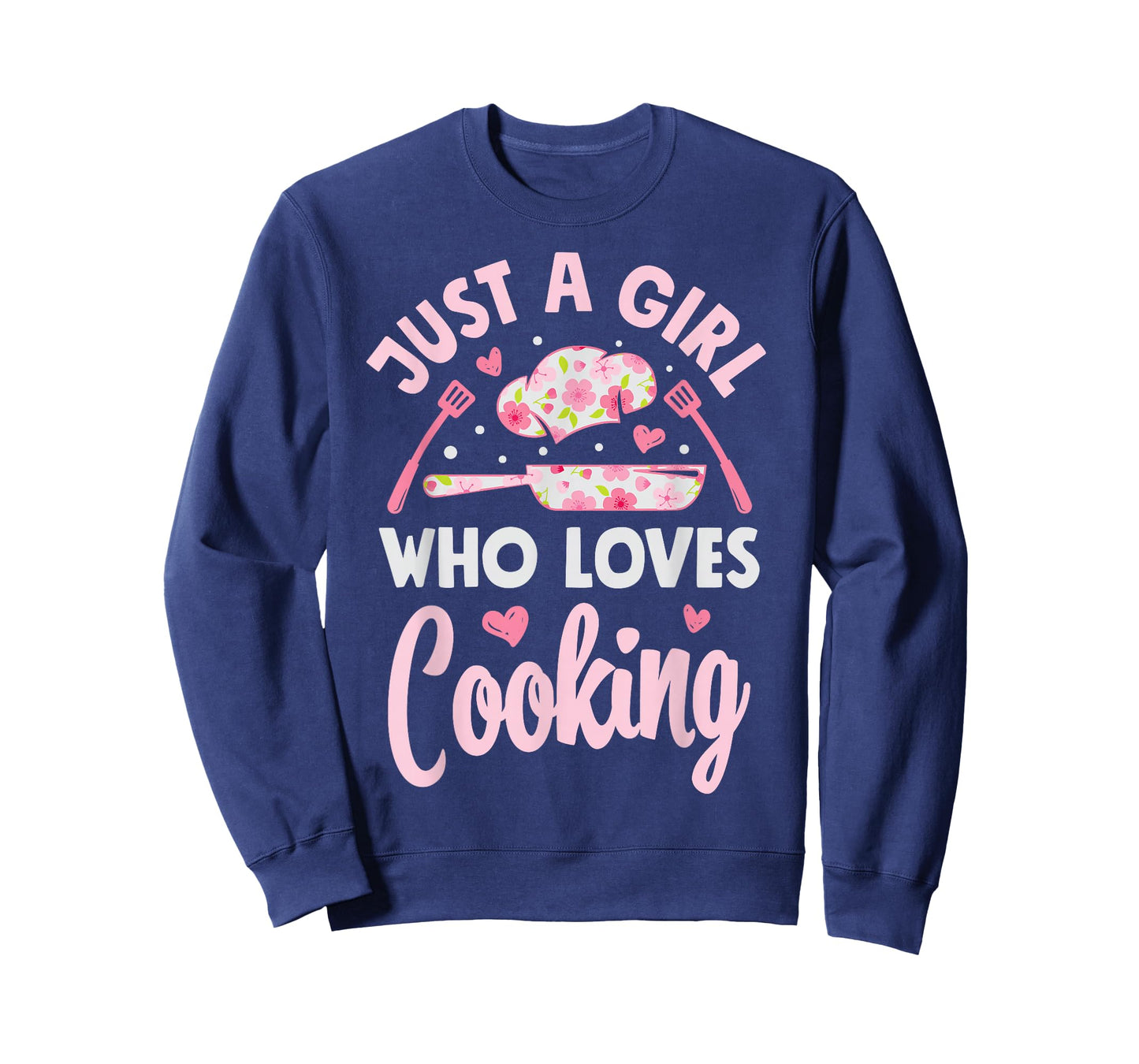Chef Just A Girl Who Loves Cooking Flowers Cook Culinary T-Shirt