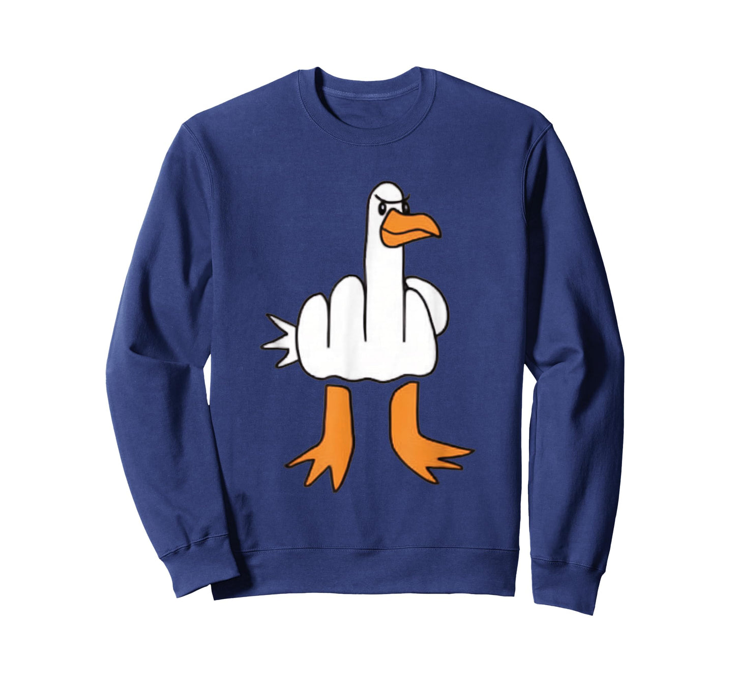 Funny Middle Finger Goose Dark Humour Funny Statement T-Shirt