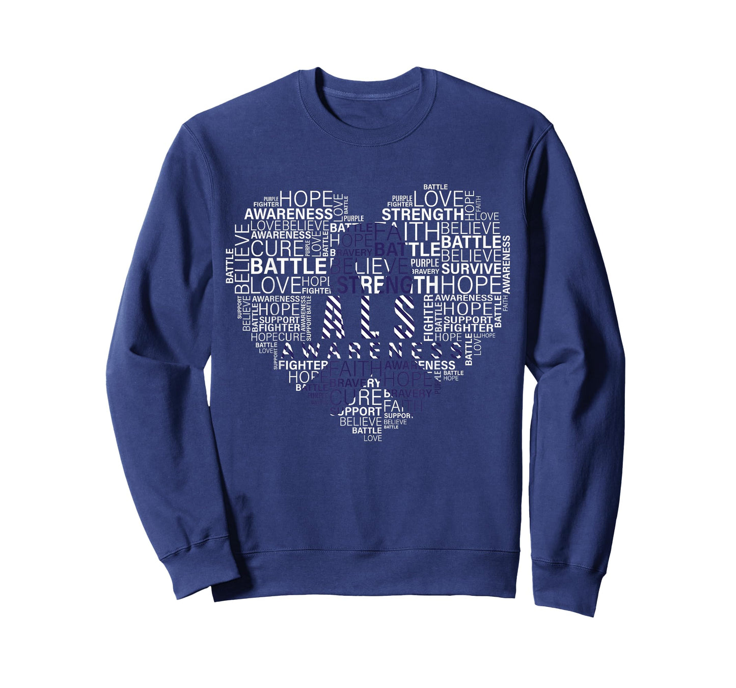 ALS awareness words cloud heart support proud ALS warrior T-Shirt