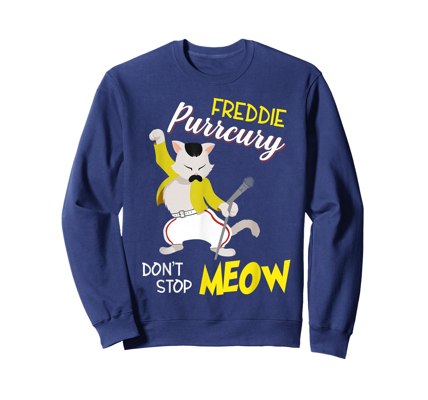 Freddie Purrcury Dont Stop Meow Kittycat Design Men Women Girls Kids T-Shirt