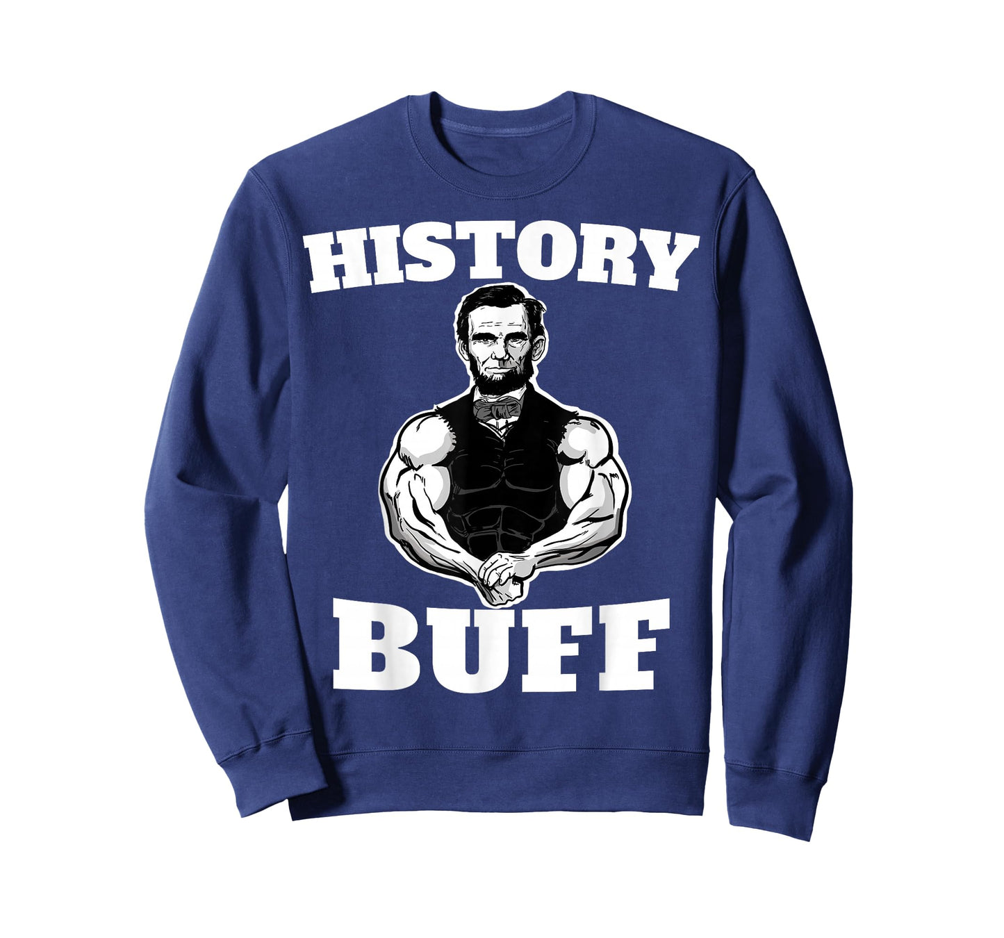 History Buff Funny Abraham Lincoln Weightlifting T-Shirt Small