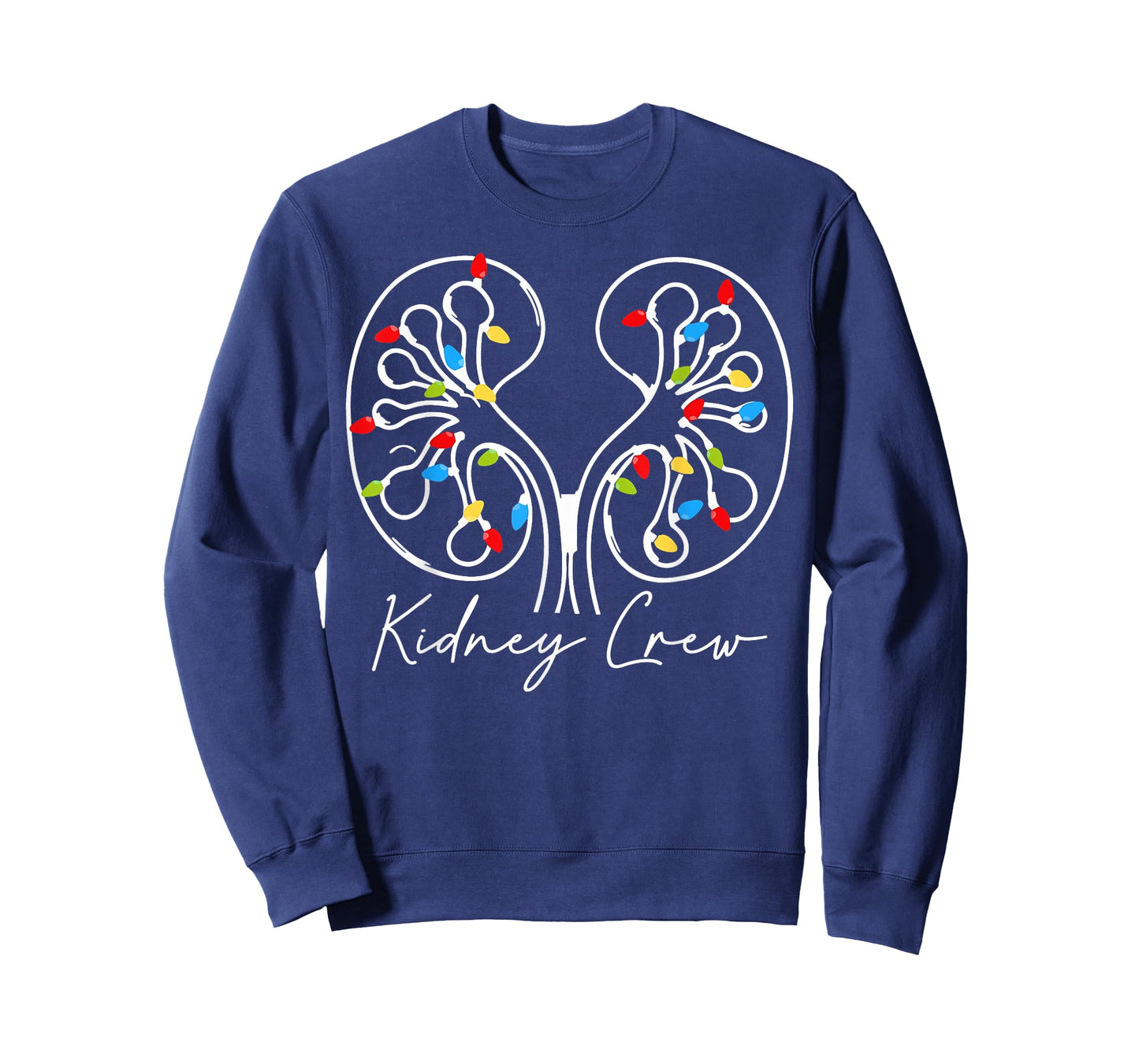 Christmas Lights Kidney Crew Dialysis Nurse Nephrology Squad T-Shirt