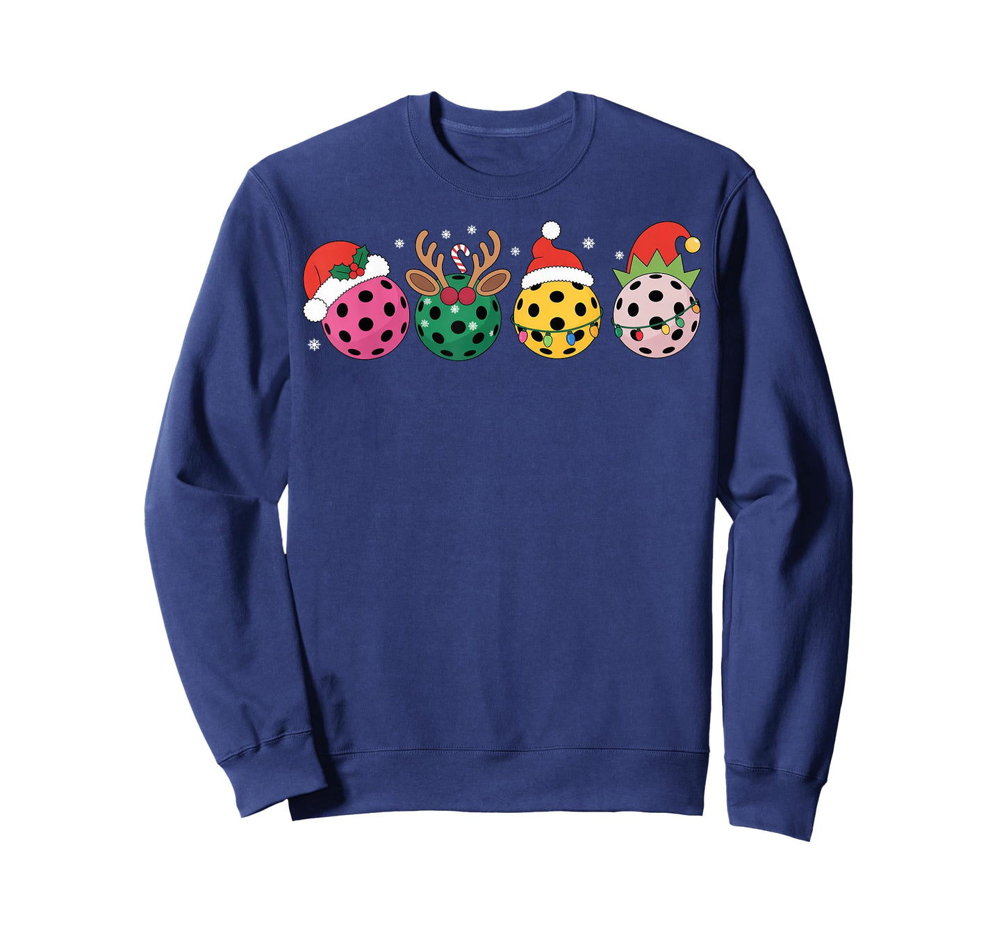 Christmas Pickleball Player Xmas Lights Reindeer ELF Women T-Shirt