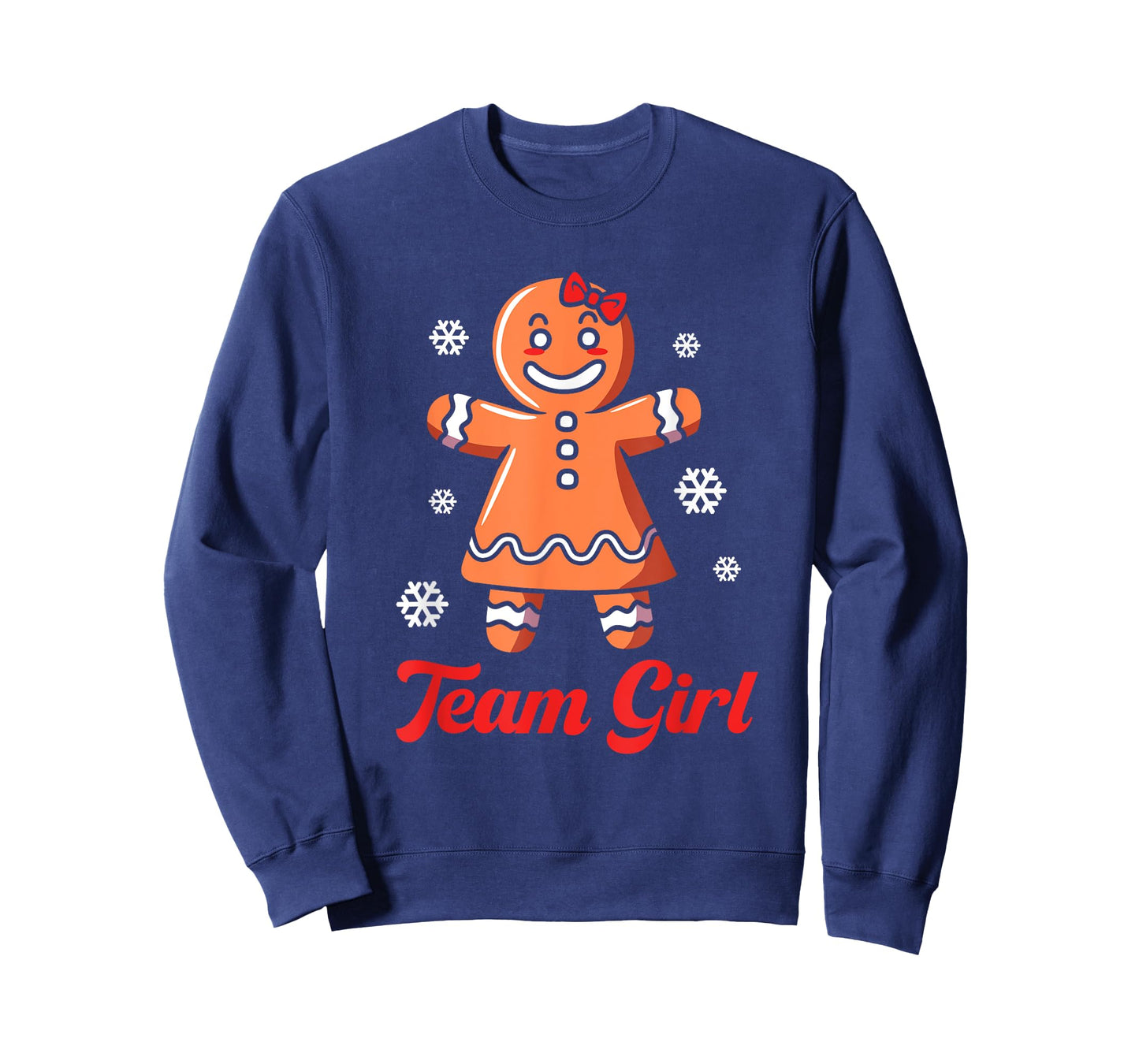 Christmas Gingerbread Team Girl Gender Reveal T-Shirt