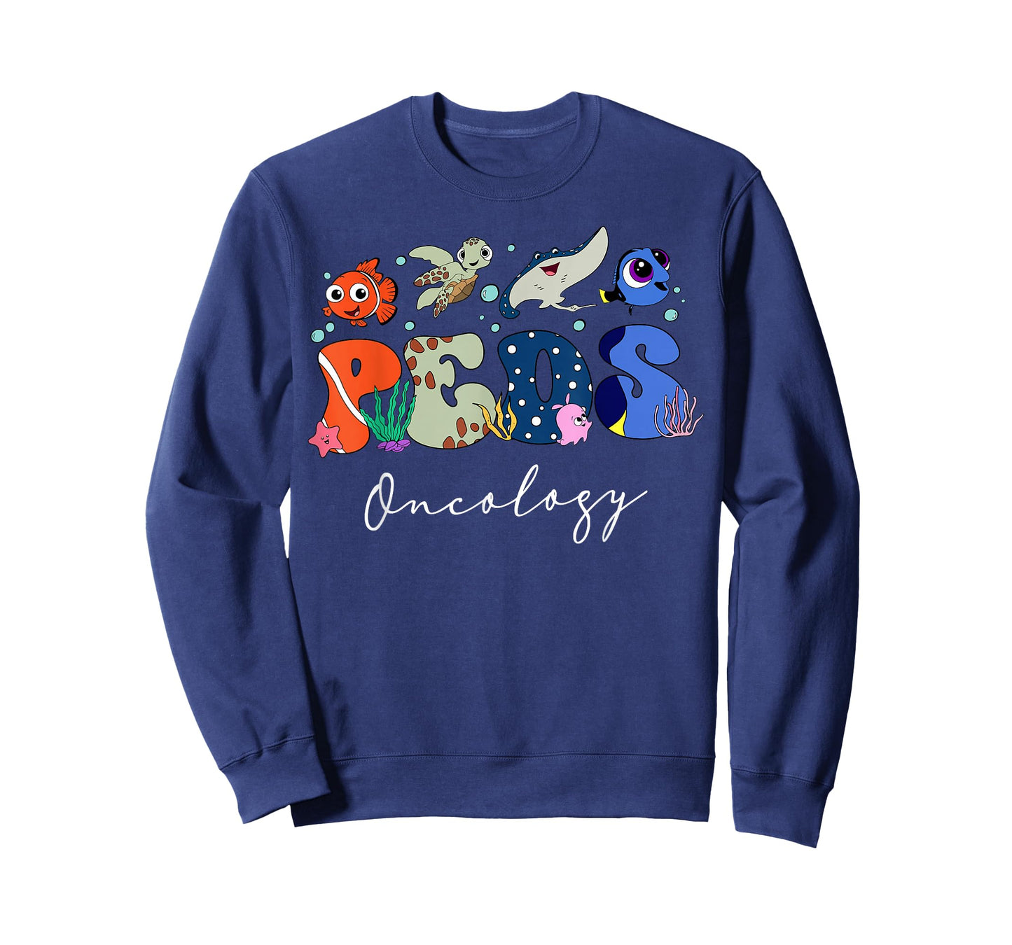 Cute Ocean Sea Summer Pediatric Oncology Nurse PEDS Hem_Onc T-Shirt