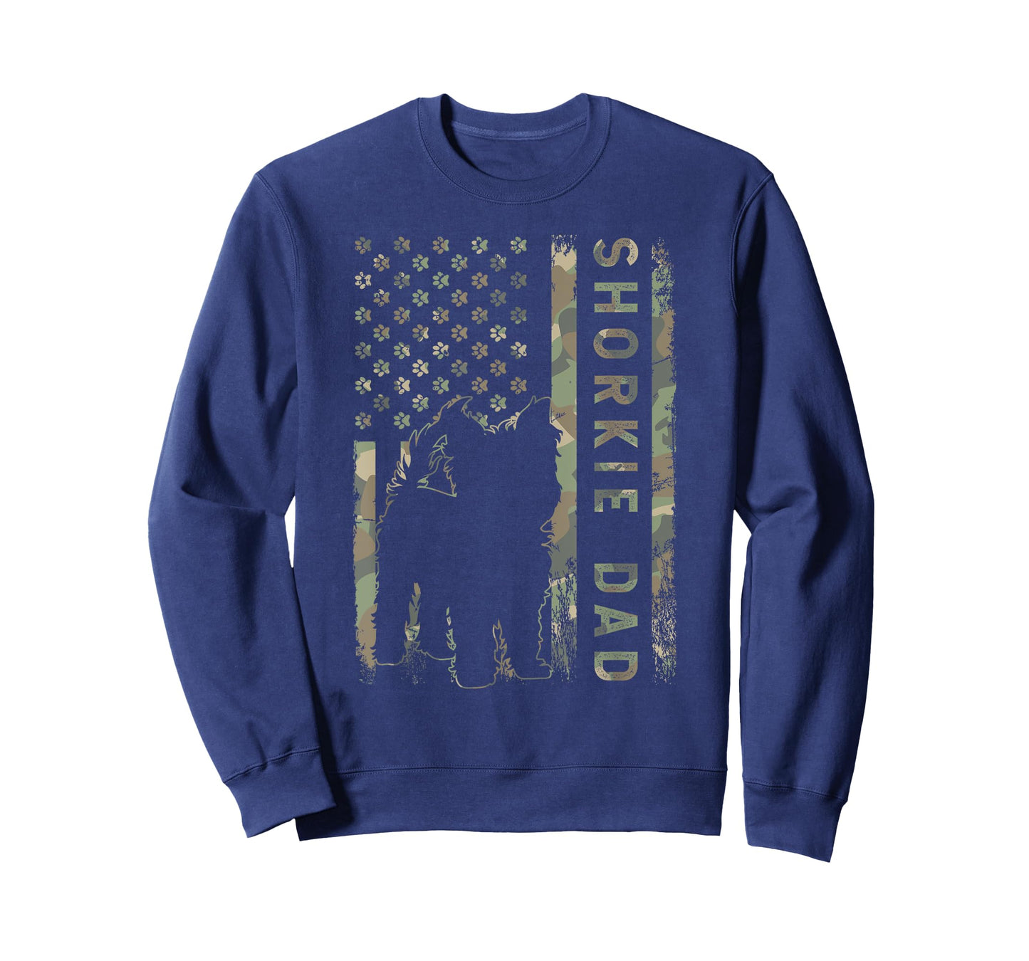 Shorkie Dad USA Flag Dog Owner Women Kids Men T-Shirt
