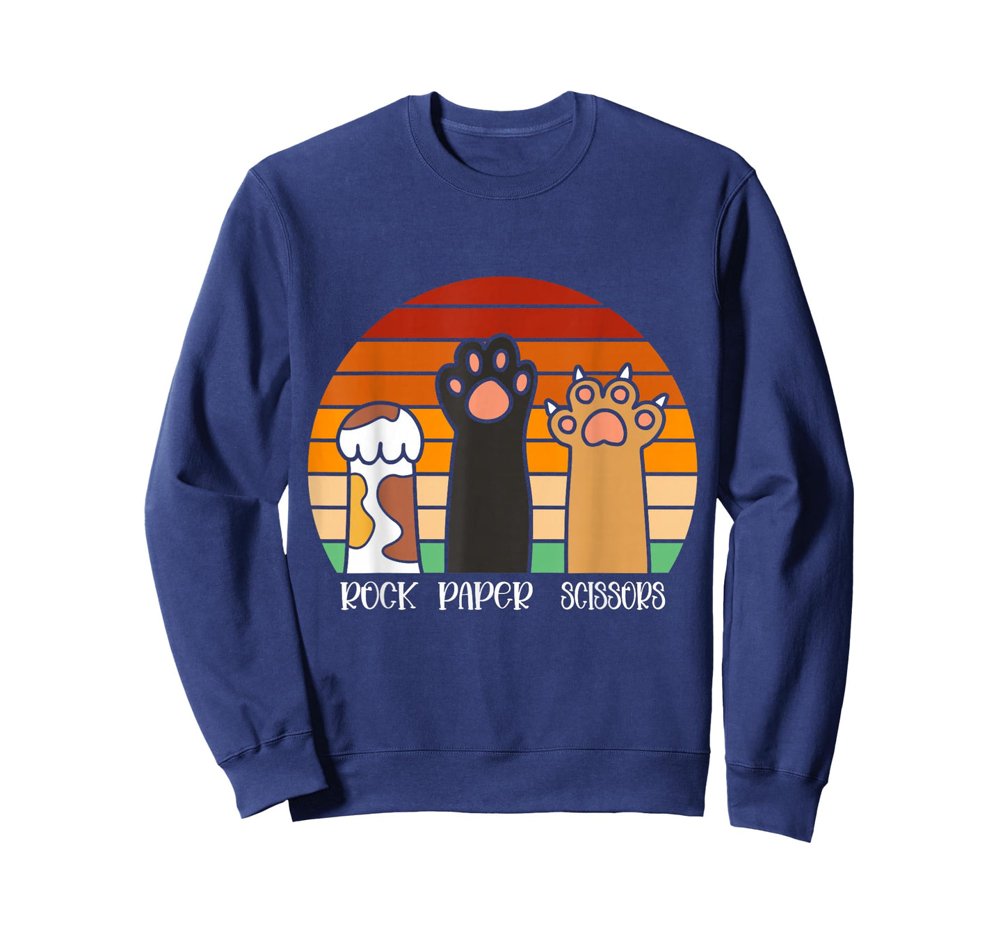 Rock Paper Scissors Game Kitten Lover Animal Paws Cat T-Shirt