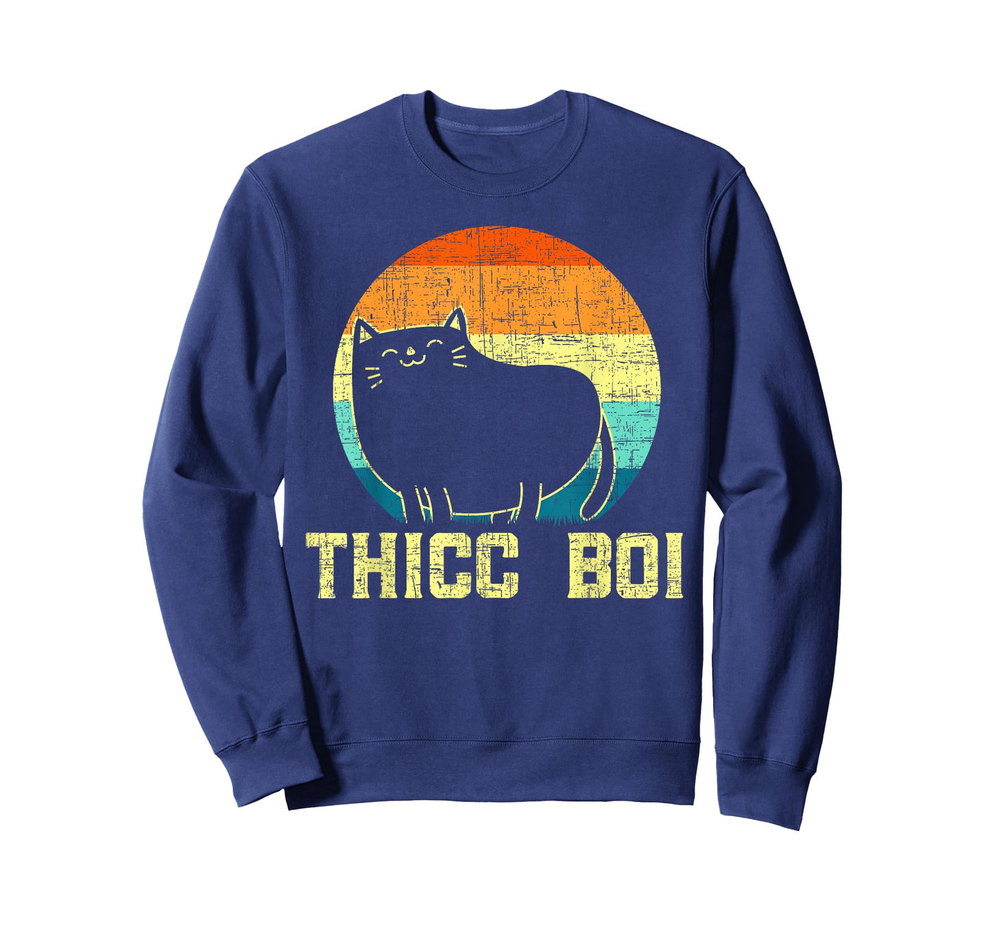 Thicc Boi Chonk Cat Meme Fat Kitty Kitten Lover Overweight Men Women T-Shirt