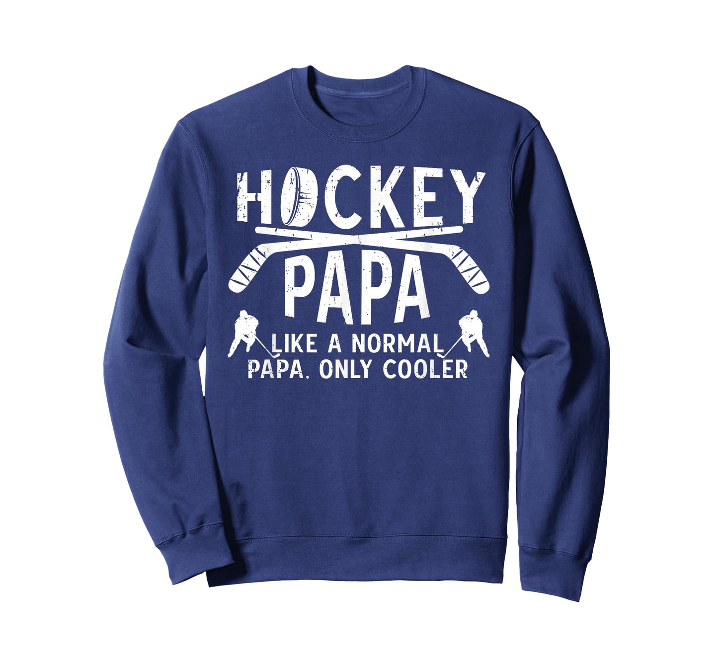 Cool Hockey Papa Grandpa Papa Of A Hockey Player T-Shirt