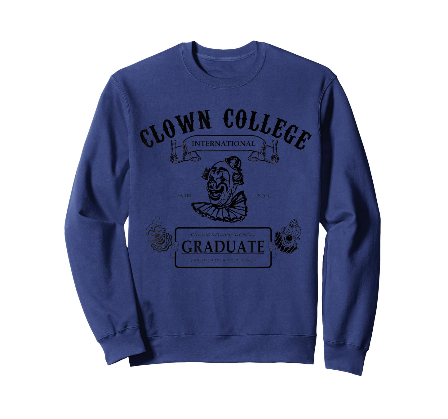 Clown College Graduate Certificate Funny Graduation Gift T-Shirt