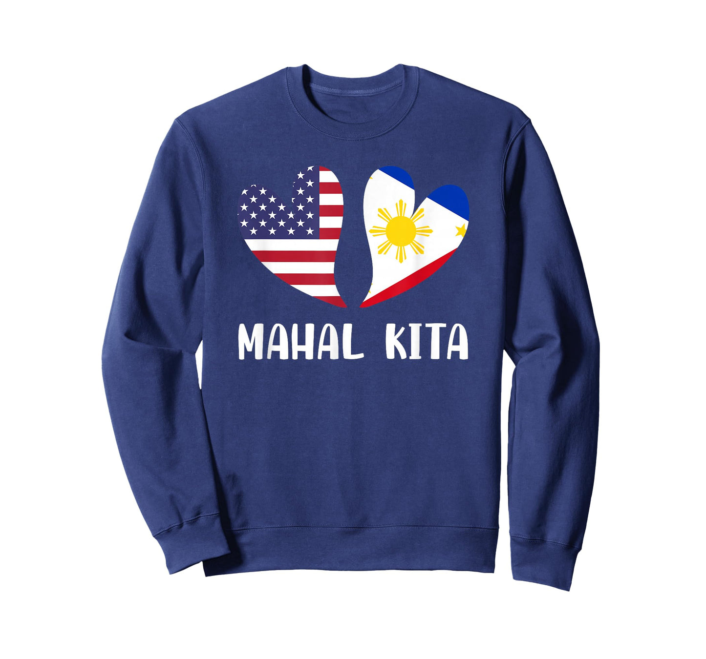 Mahal Kita Filipino American Lovers Pilipinas USA T-Shirt Small