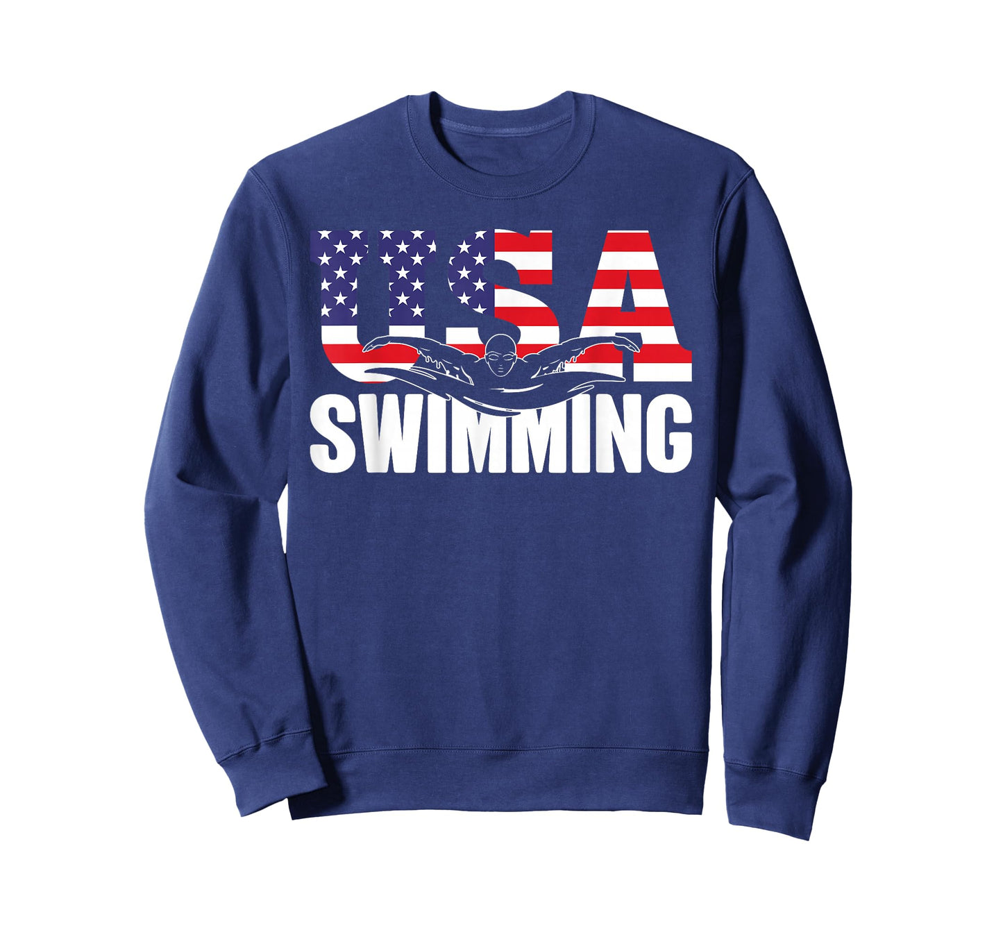 Swimming - US American Flag - Water, Swimmer & Swim T-Shirt