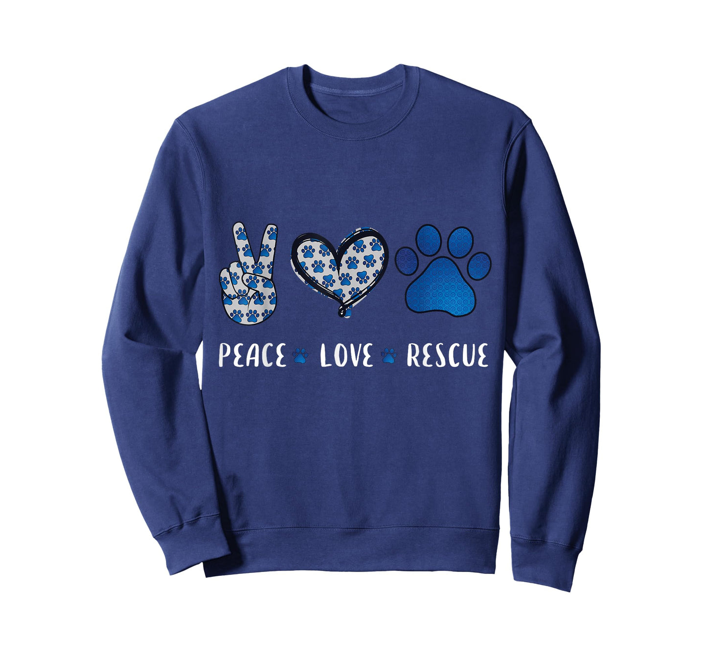 Peace Love dog cat rescue pets gifts for men women vet tech T-Shirt
