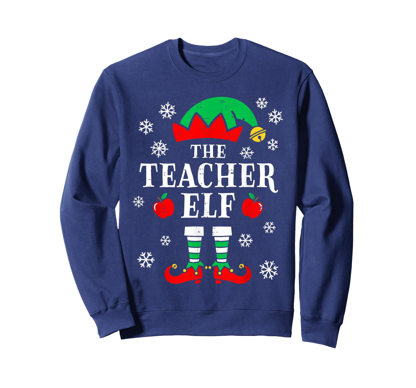 The Teacher Elf Cute Christmas Xmas Party School Staff Women T-Shirt