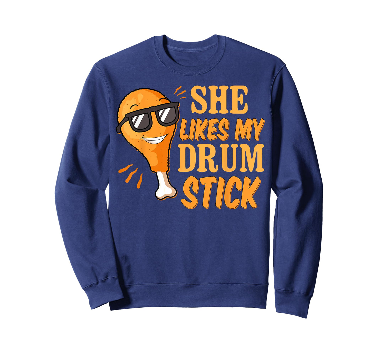 She Likes My Drum Stick Funny Couple Matching Thanksgiving T-Shirt