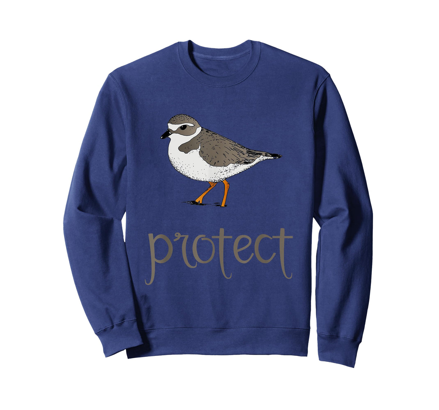 Shore Bird Piping Plover Hand Drawn Marine Illustration T-Shirt