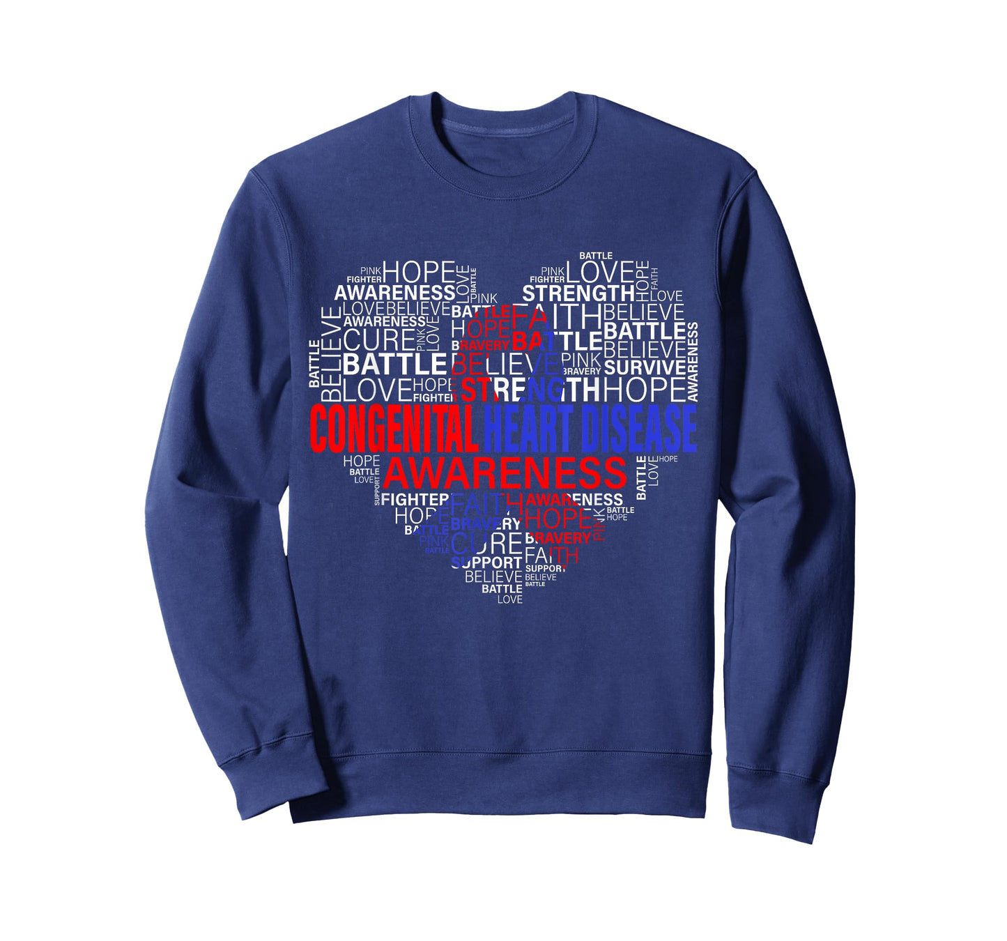 CHD Awareness Heart Disease Fighting Hope Support Warrior T-Shirt