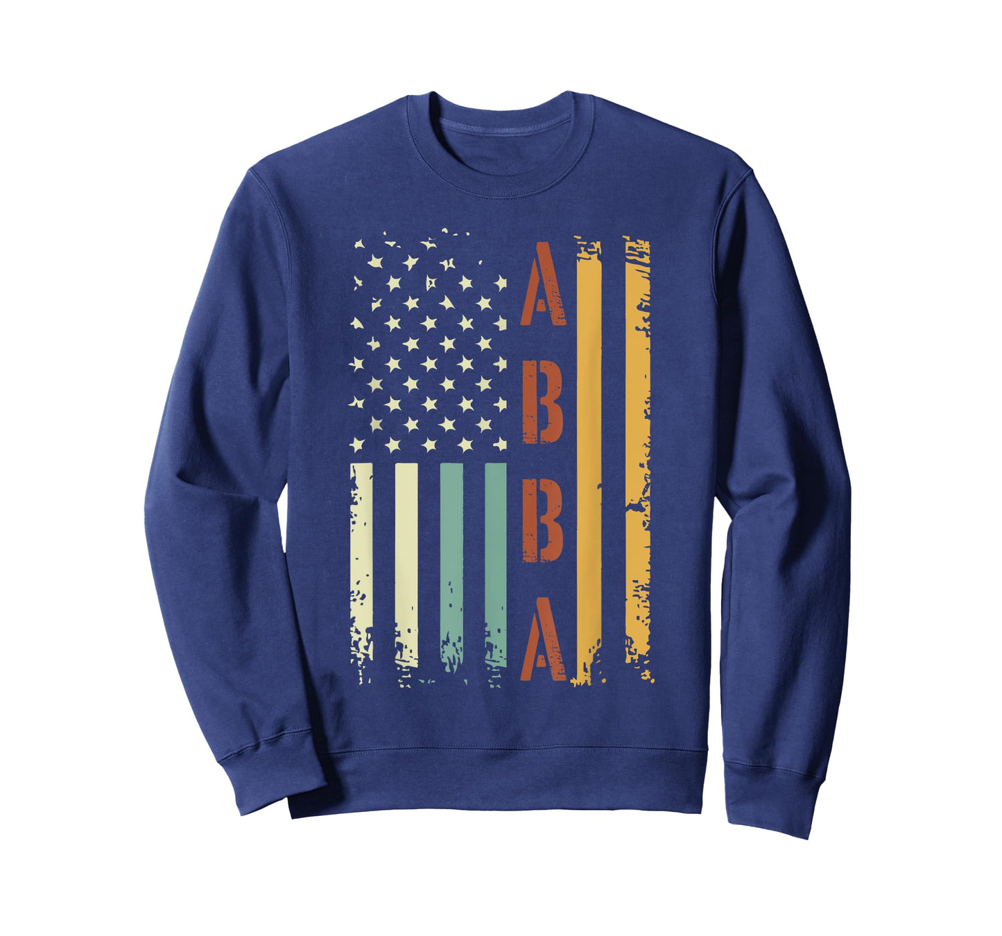 Abba Vintage American Flag Father's Day 4th of July T-Shirt
