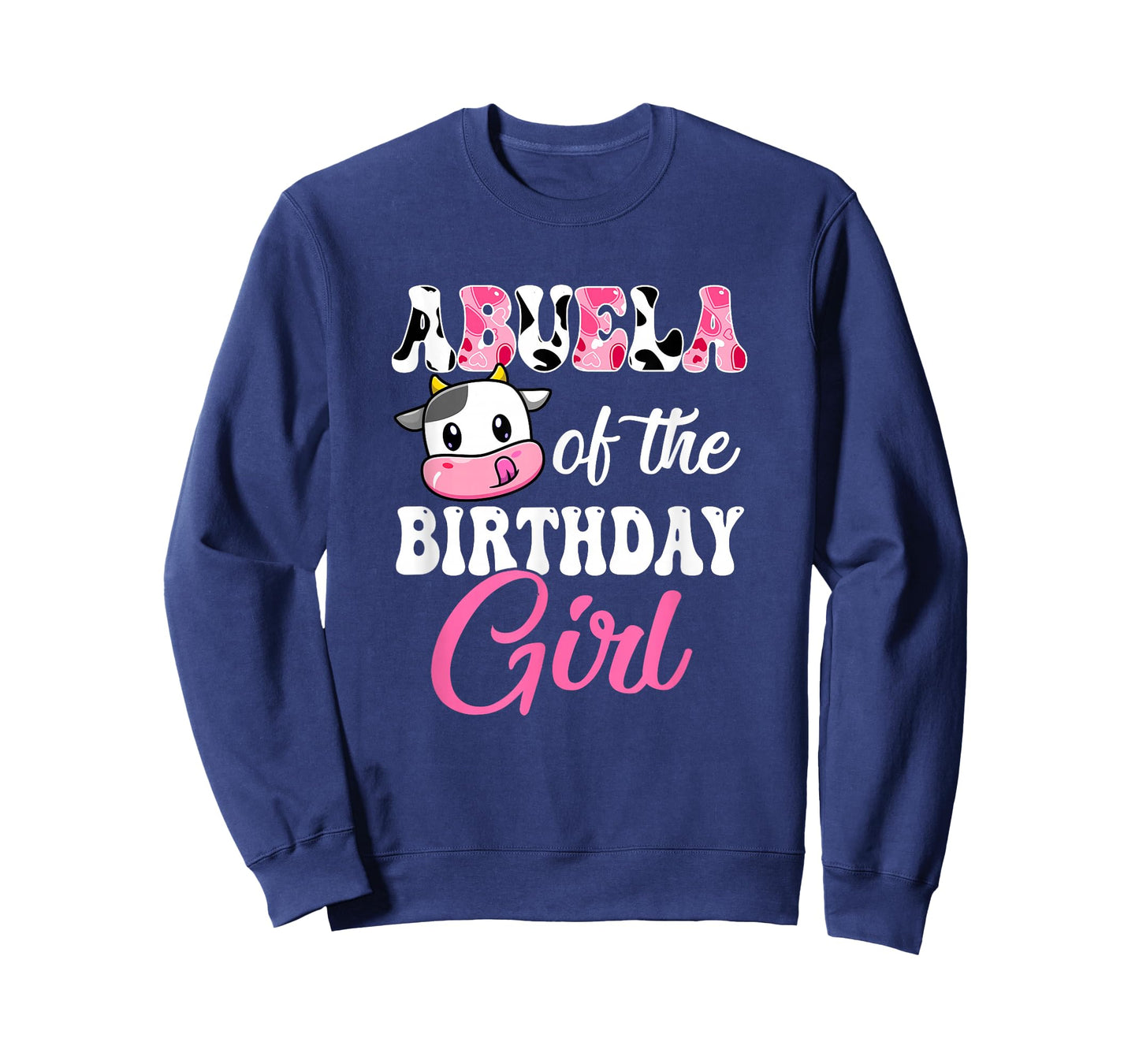 Abuela Of The Birthday Girl Farm Cow 1St Birthday Girl T-Shirt