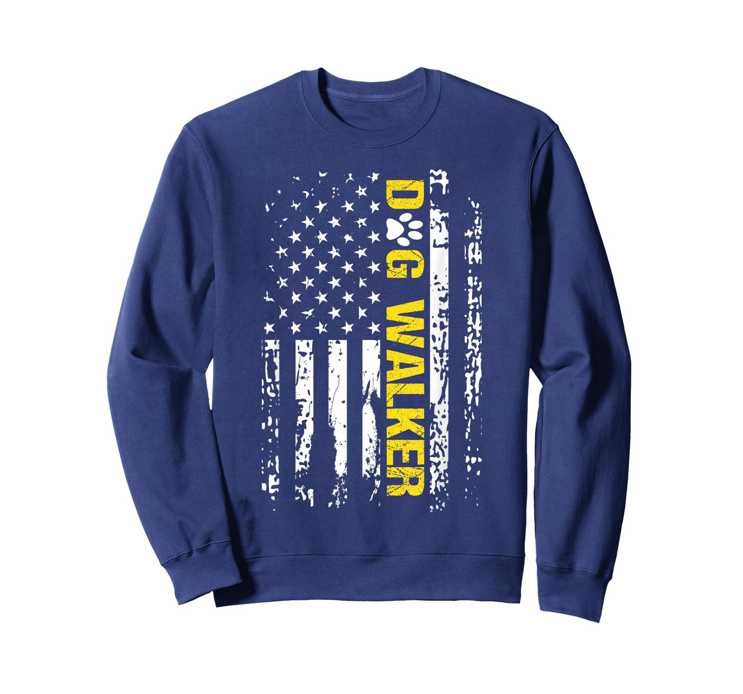 Dog Walker Shirt American Flag Patriotic Dog Walker Gift T-Shirt