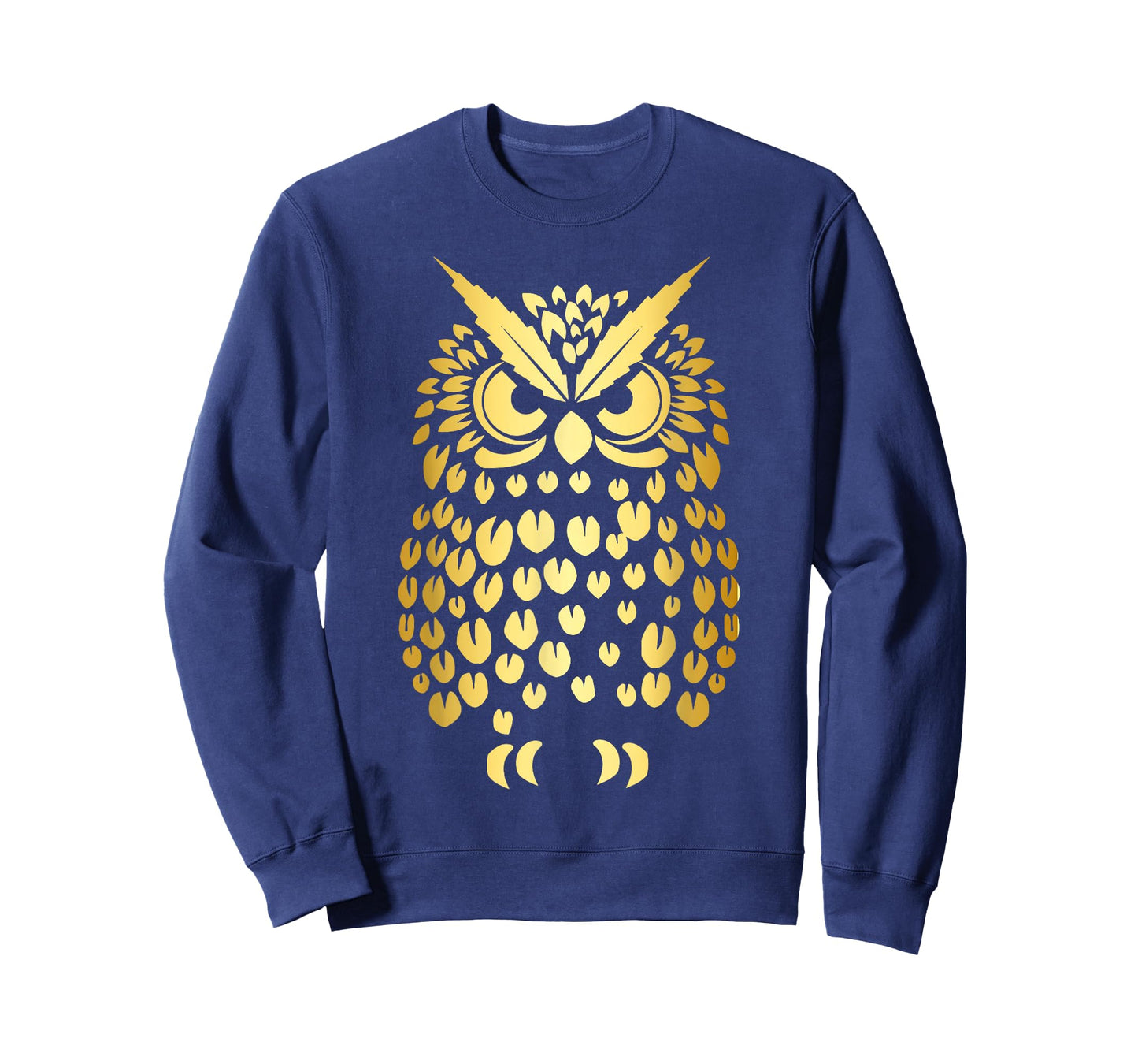 Cute Gold Owl Forest Animal Nature Art Graphic Men Women Kid T-Shirt
