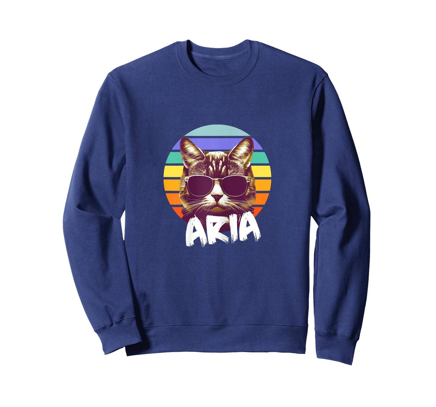 ARIA - Beautiful girl name with a cool funny Cat T-Shirt