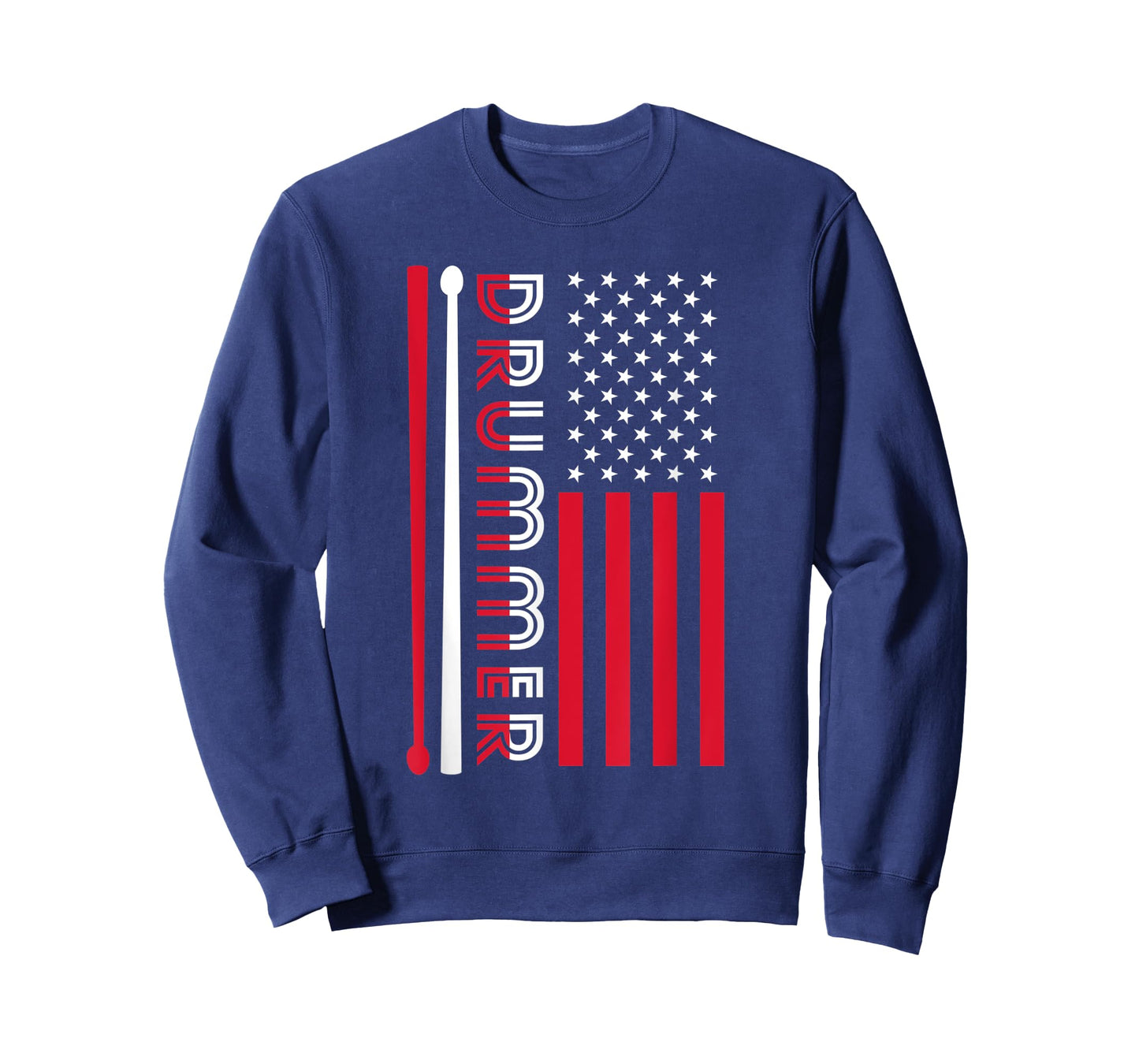 USA Flag Musician Drummer Gift Drums T-Shirt