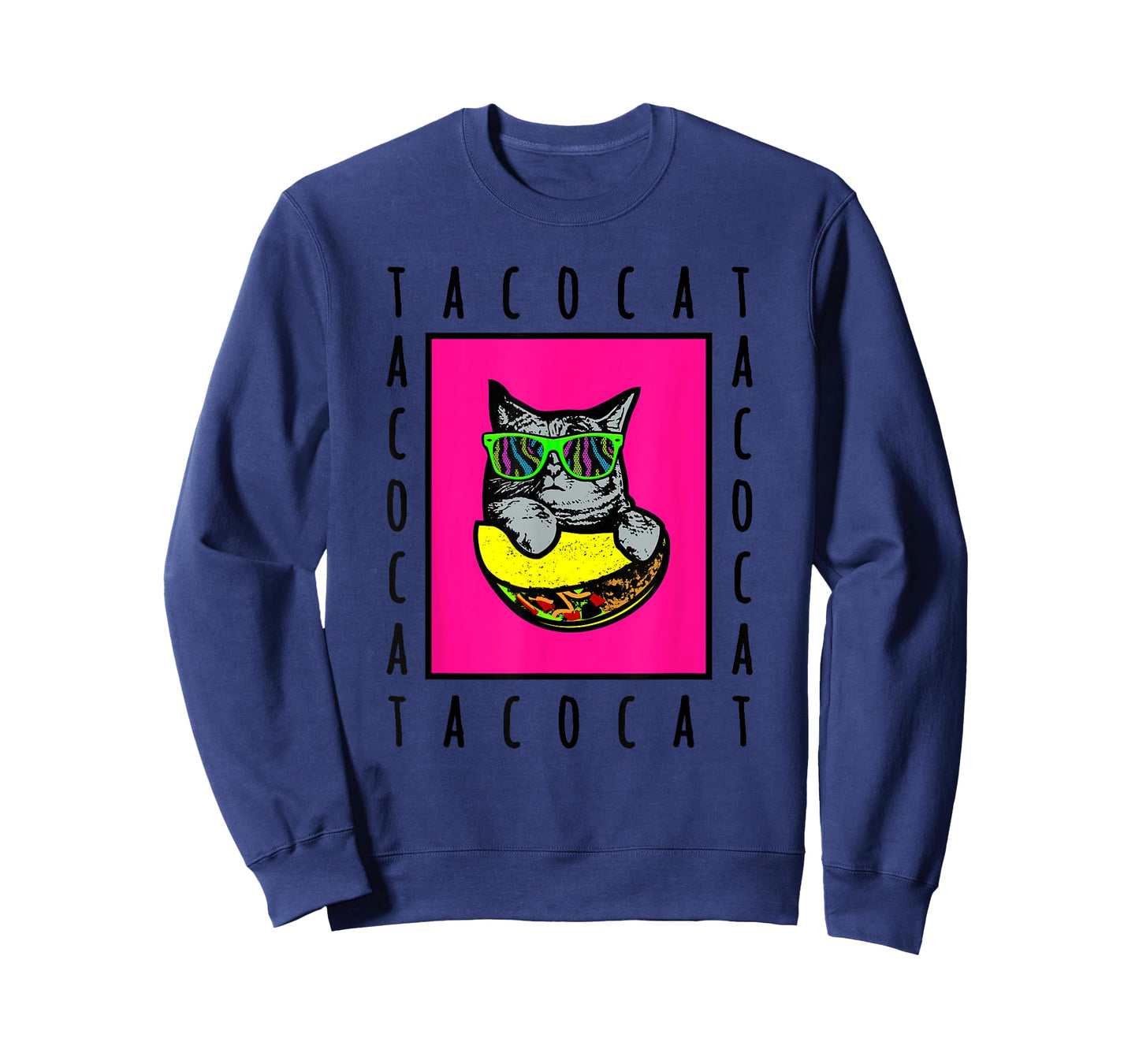 Taco Cat Spelled Backwards Is Taco Cat | Cat in Sunglasses T-Shirt