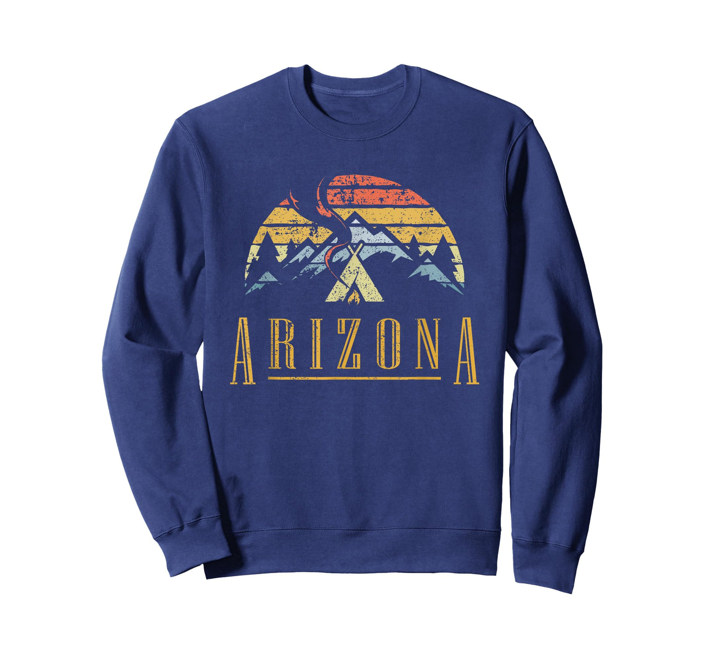 Vintage Arizona Mountains Camping Campfire Retro T Shirt T-Shirt