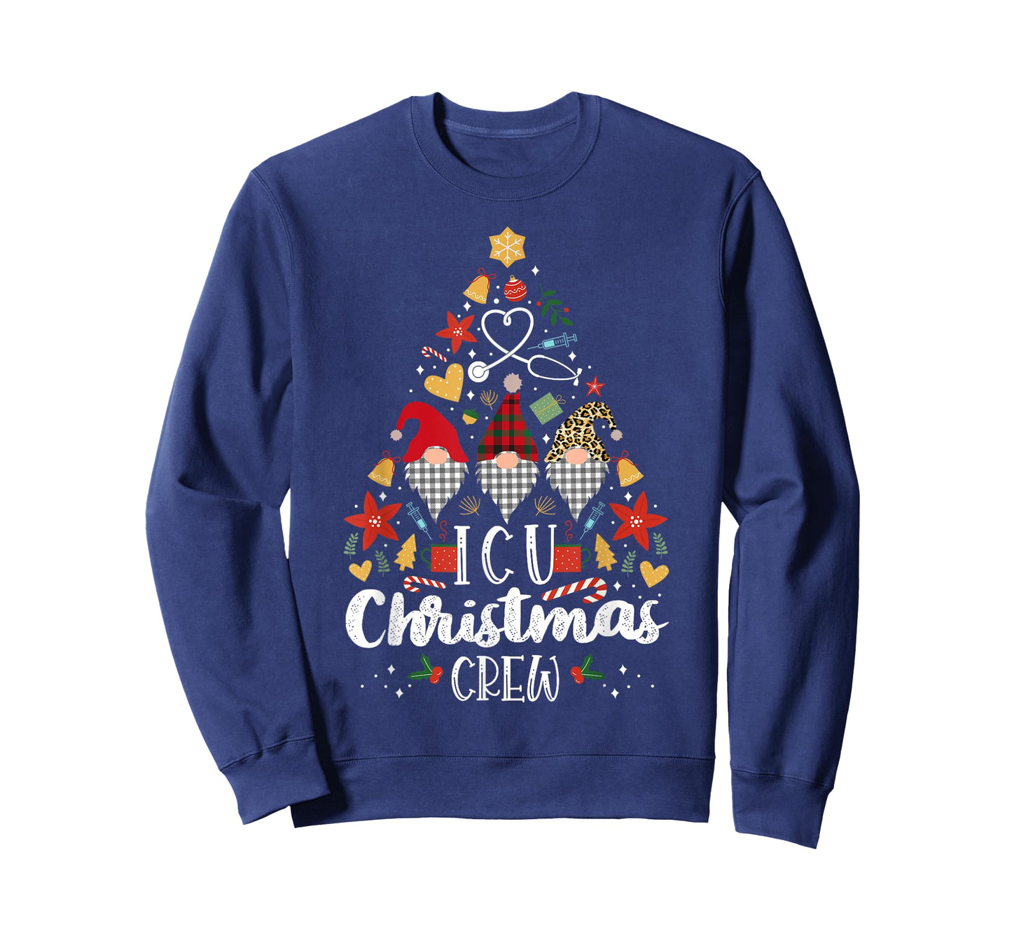 Christmas NICU Crew Nurse Doctor Tech Neonatal ICU Squad T-Shirt