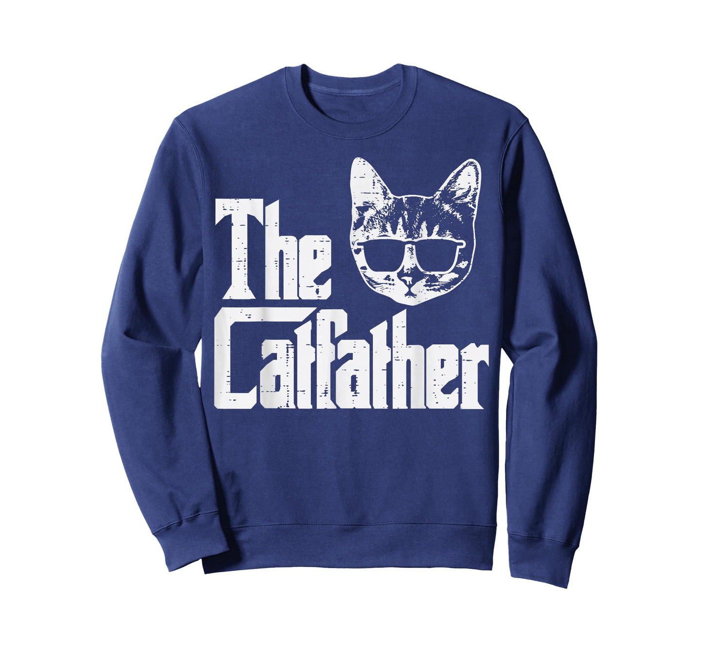The Catfather Funny Cat Dad Fathers Day Movie Pun Papa Men T-Shirt