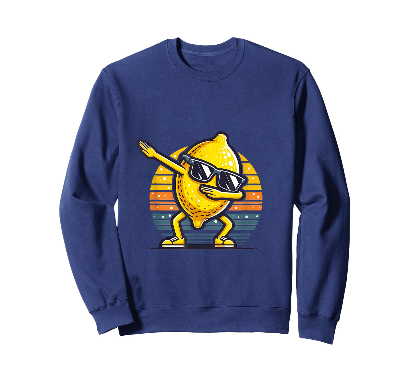 Funny Dab Lemon Dancing Dabbing Retro Fruit T-Shirt