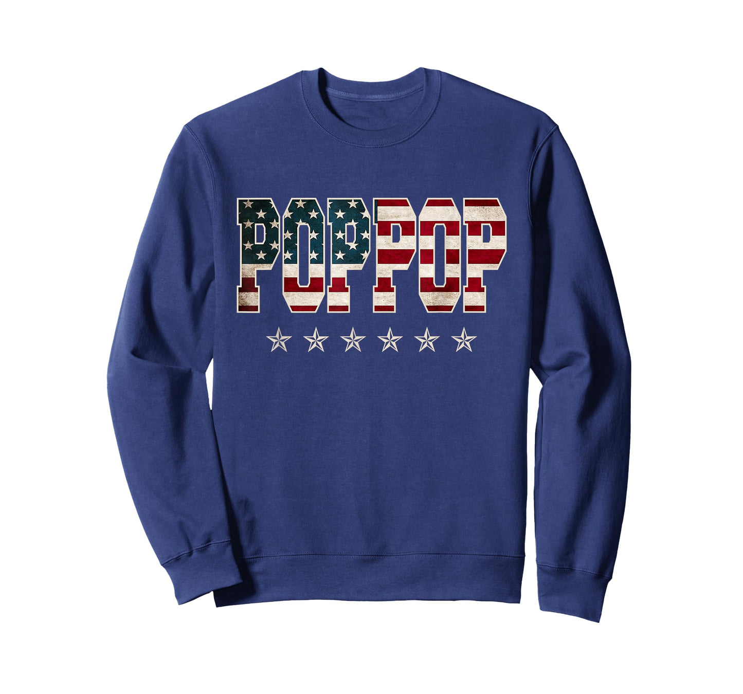 Poppop Father's Day American Flag 4th of July Vintage Xmas T-Shirt for Men