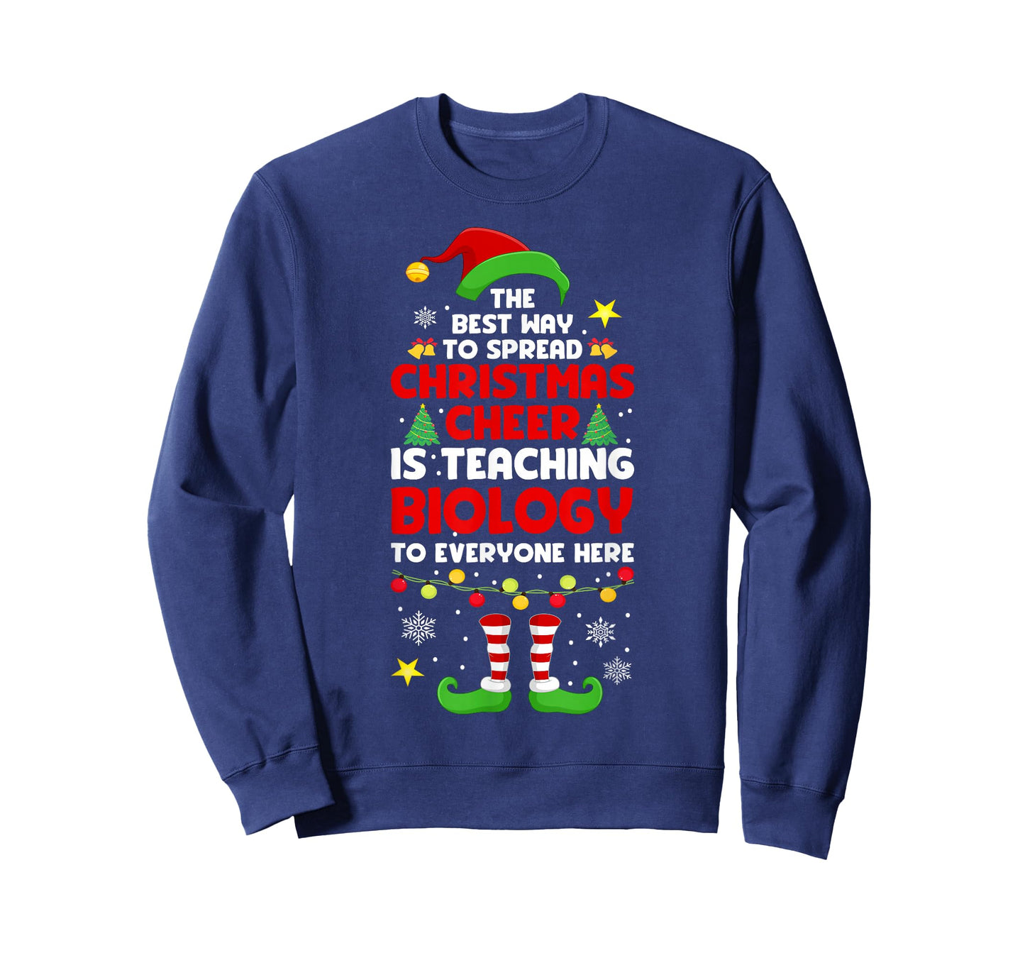 Christmas Biology Teacher Funny Xmas Christmas Cheer T-Shirt
