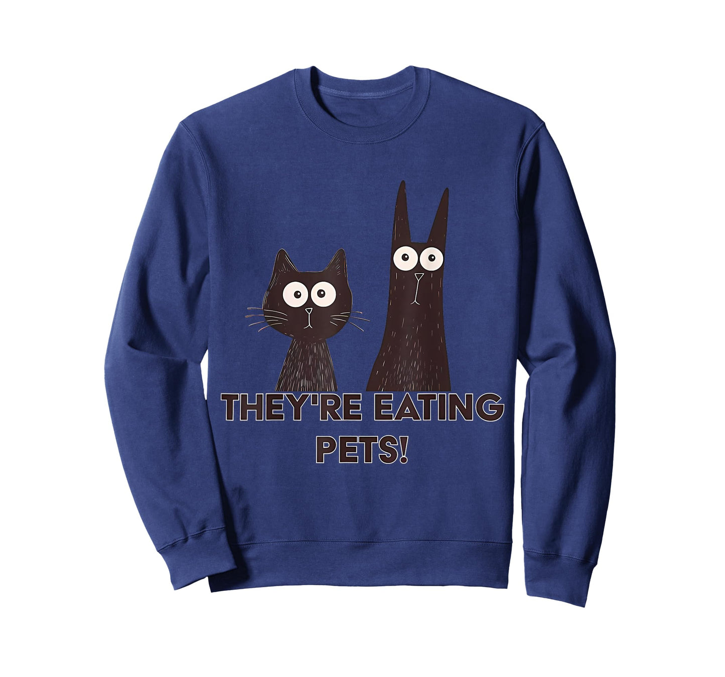 They're Eating Pets 2024 Humor Cat Dog Funny T-Shirt for Men Women
