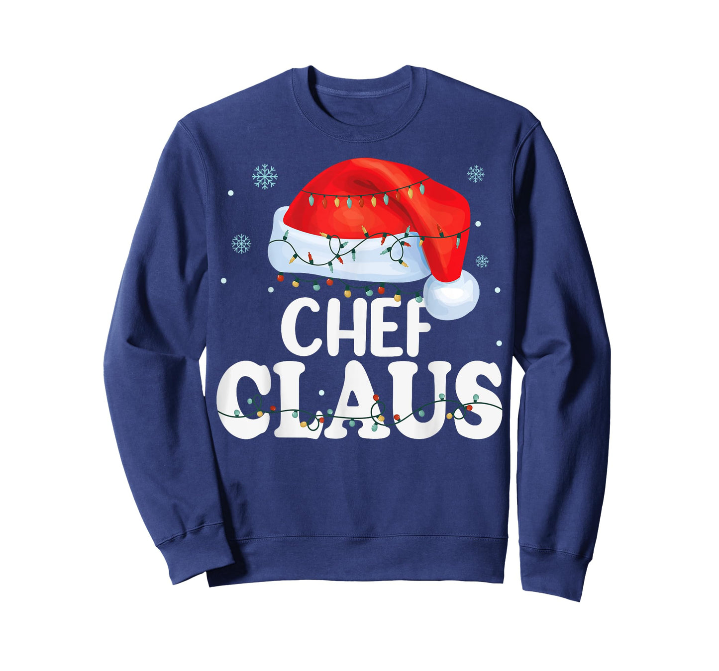 Chef Santa Claus Christmas Funny Matching Costume T-Shirt