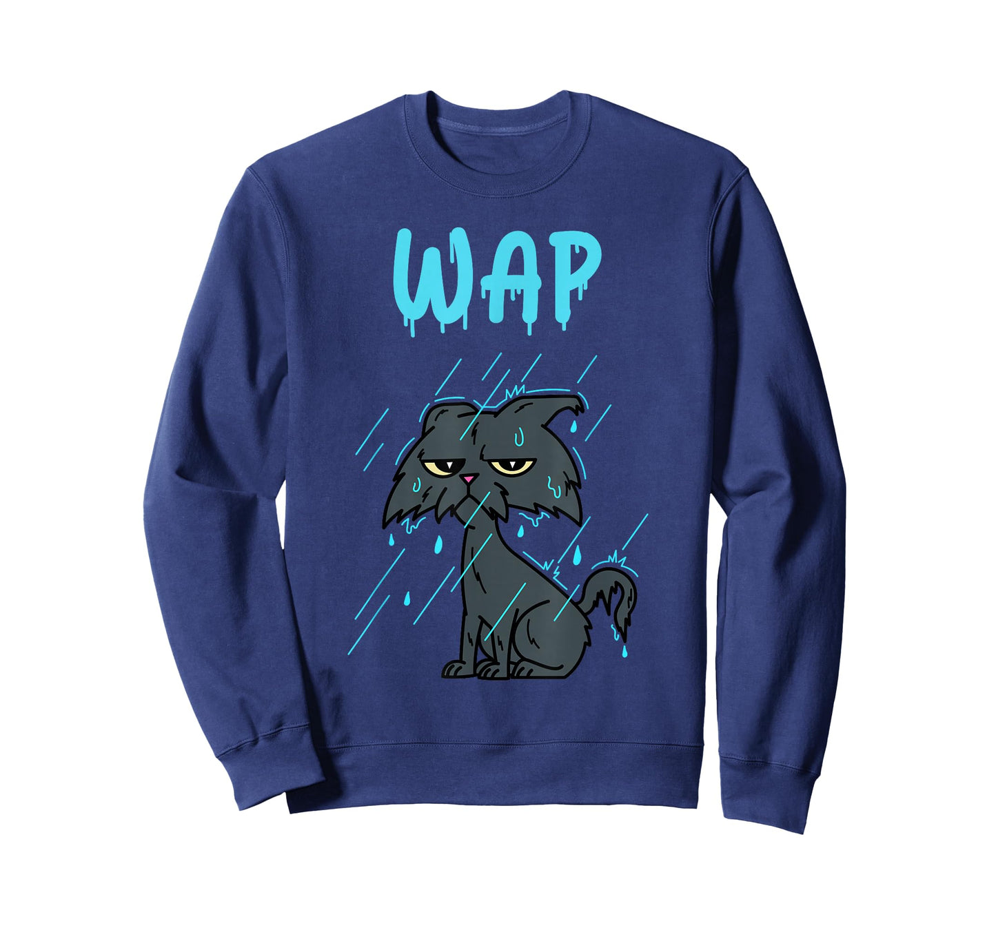 Wet Cat – WAP – with Kitty in The Rain T-Shirt
