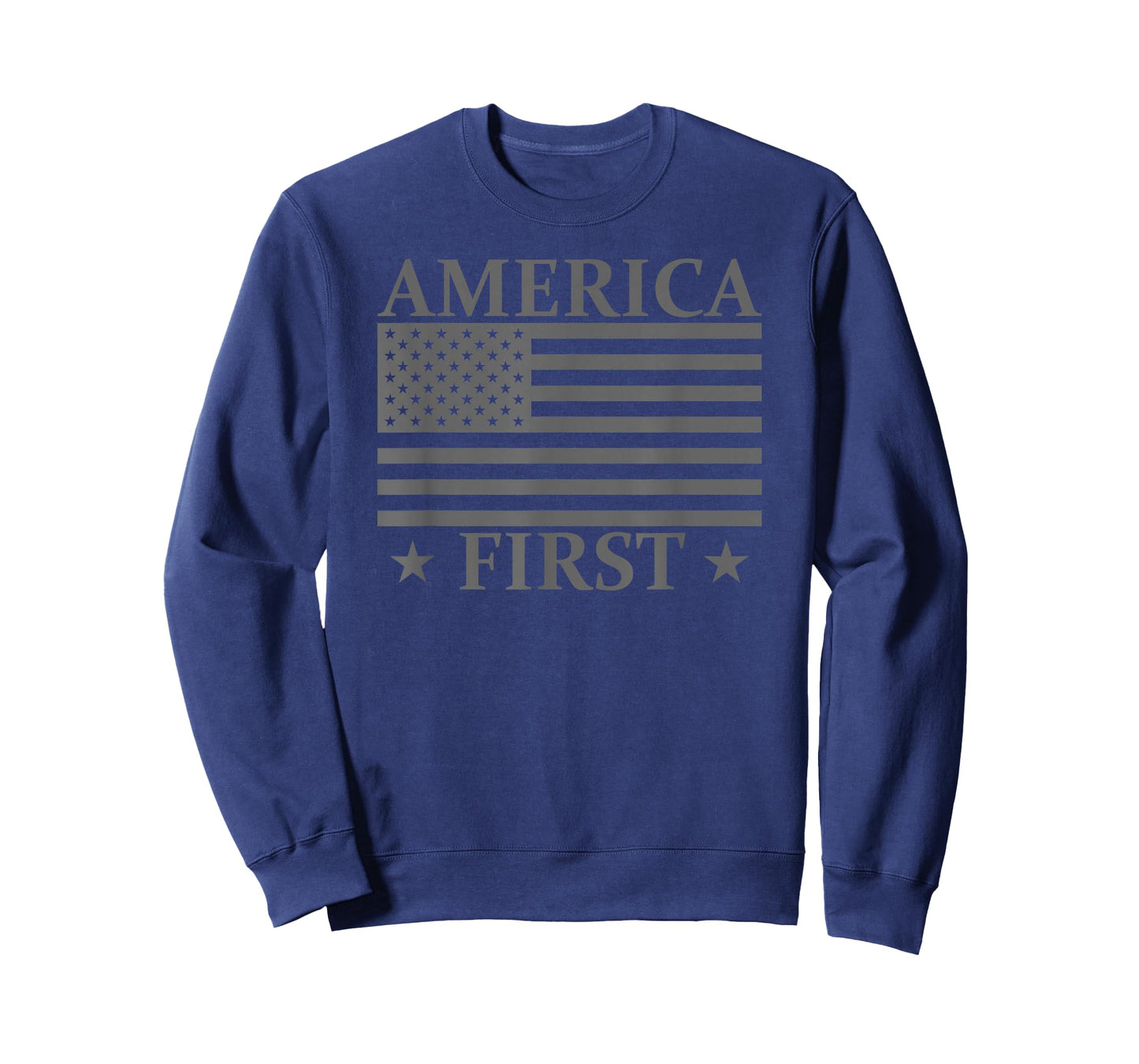 America First USA American Flag Patriot Stars and Stripes T-Shirt