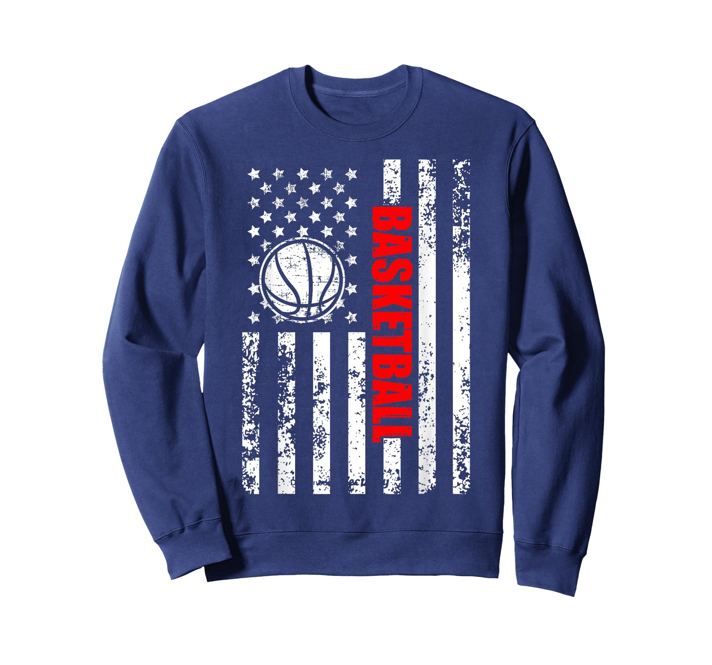 Patriotic US American Flag Basketball T-Shirt