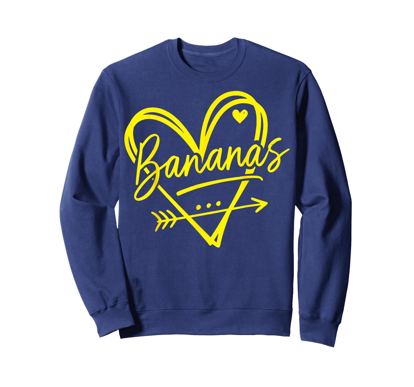 Retro Heart Bananas Graphic Aesthetic Gift for Men Women Kid T-Shirt