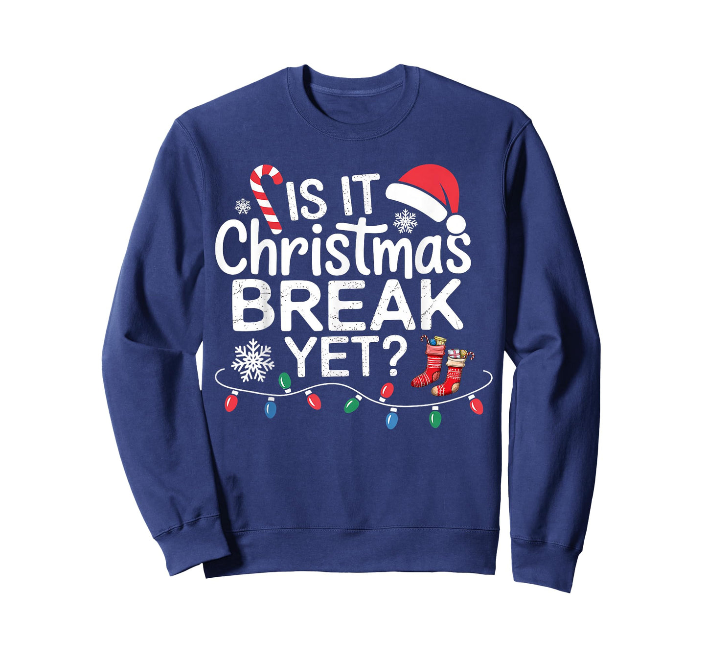 is It Christmas Break Yet Santa Xmas Holiday Teacher Women T-Shirt