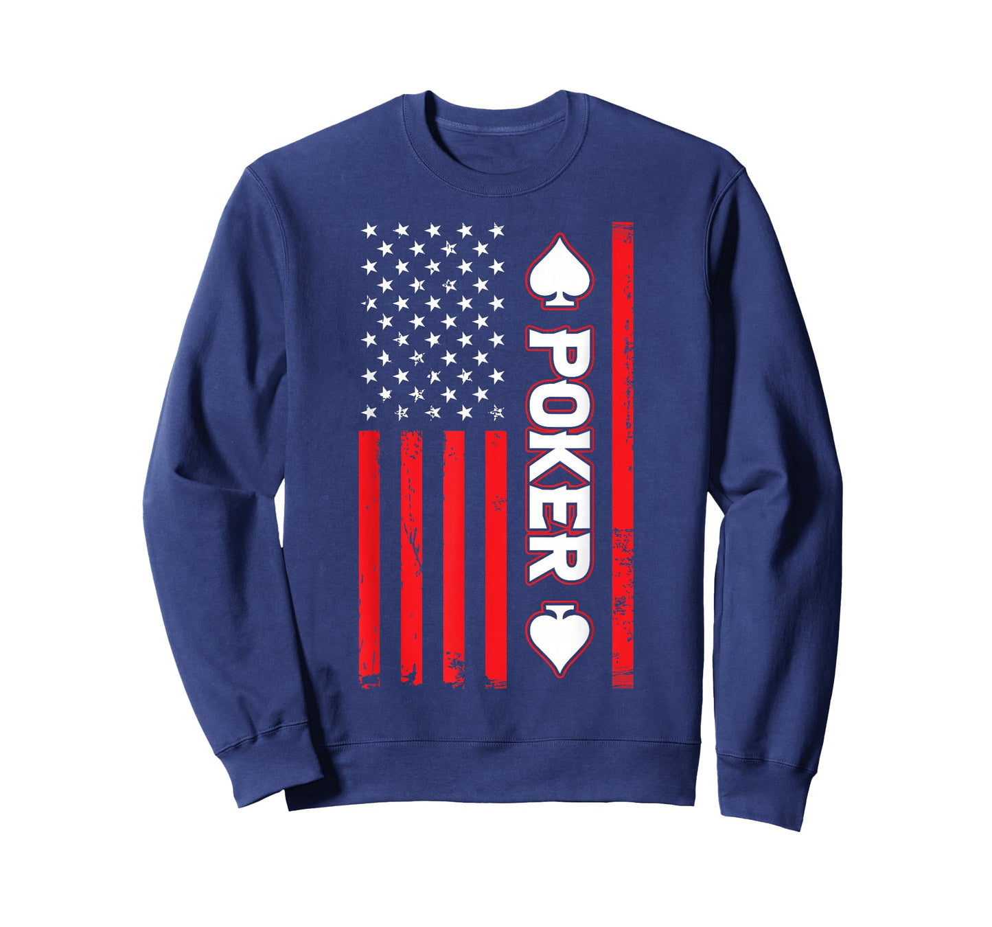 Poker USA United States American Flag Patriotic T-Shirt