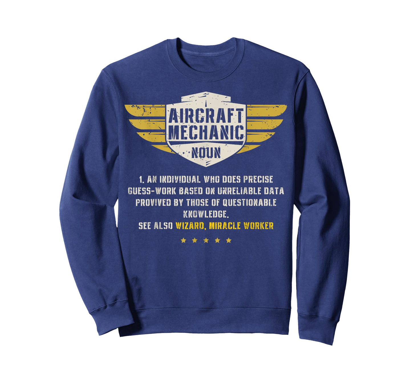 Aircraft Mechanic Definition Funny Noun Meaning Gifts Men T-Shirt