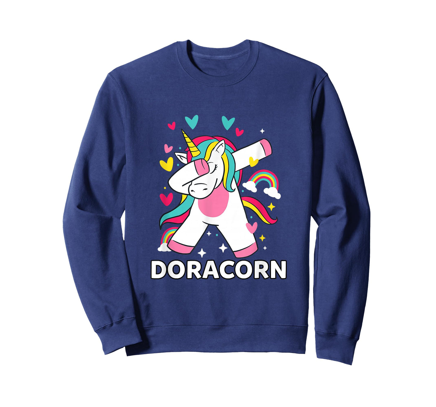 Doracorn Personalized Name Dabbing Unicorn Dora T-Shirt