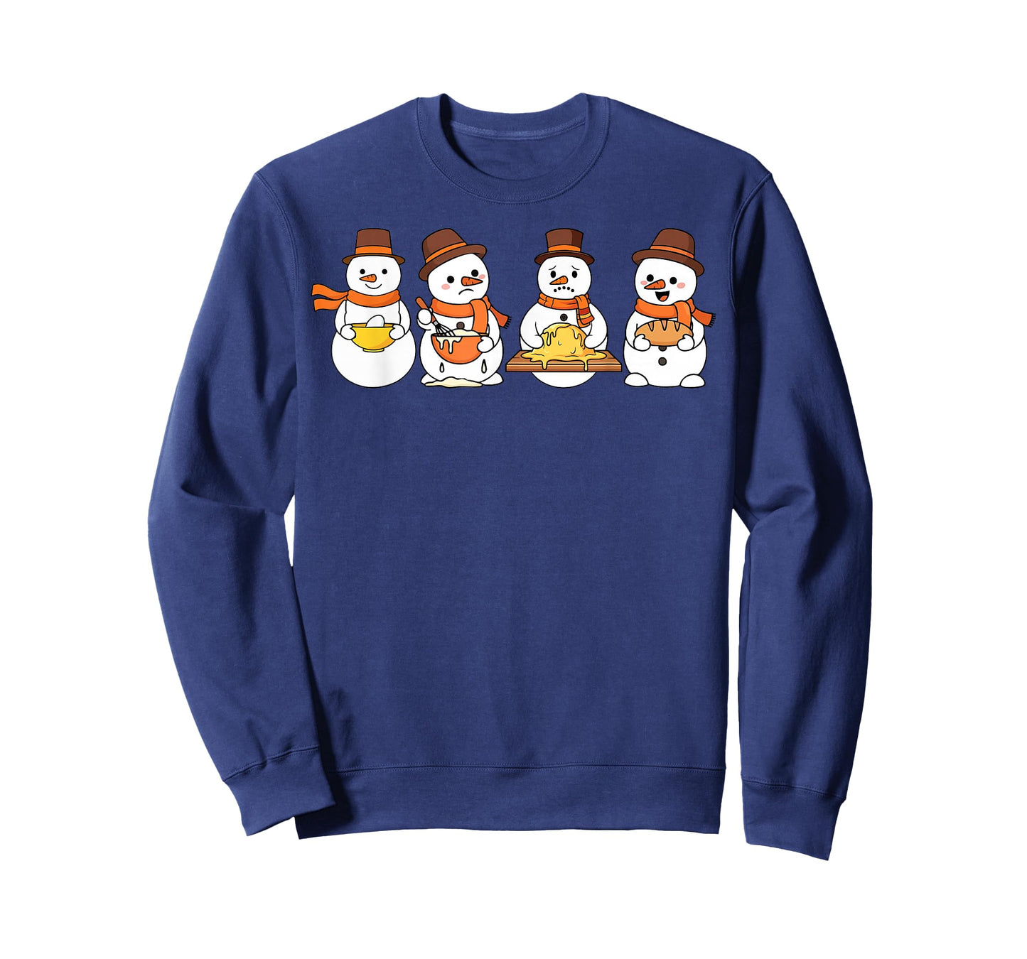 Christmas Snowman Baking Sourdough Bread Chef Baker Funny T-Shirt