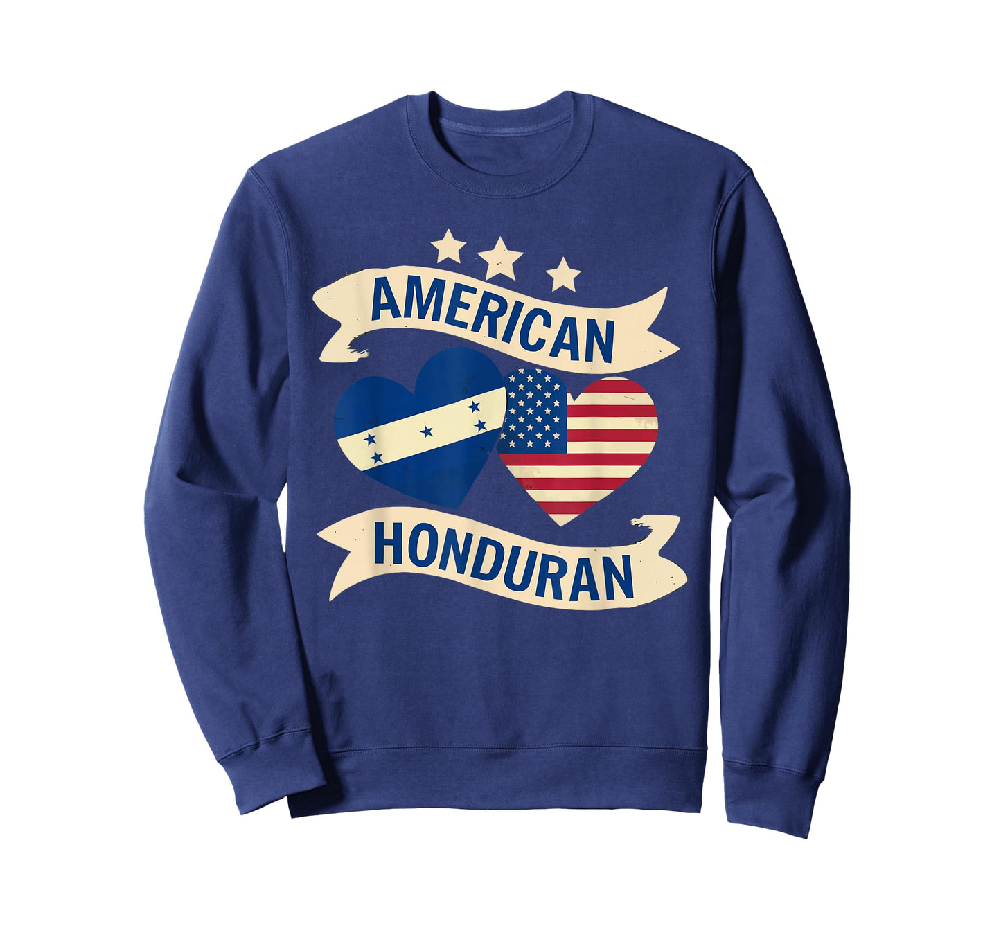 Half American Half Honduran USA Flag Honduras America T-Shirt