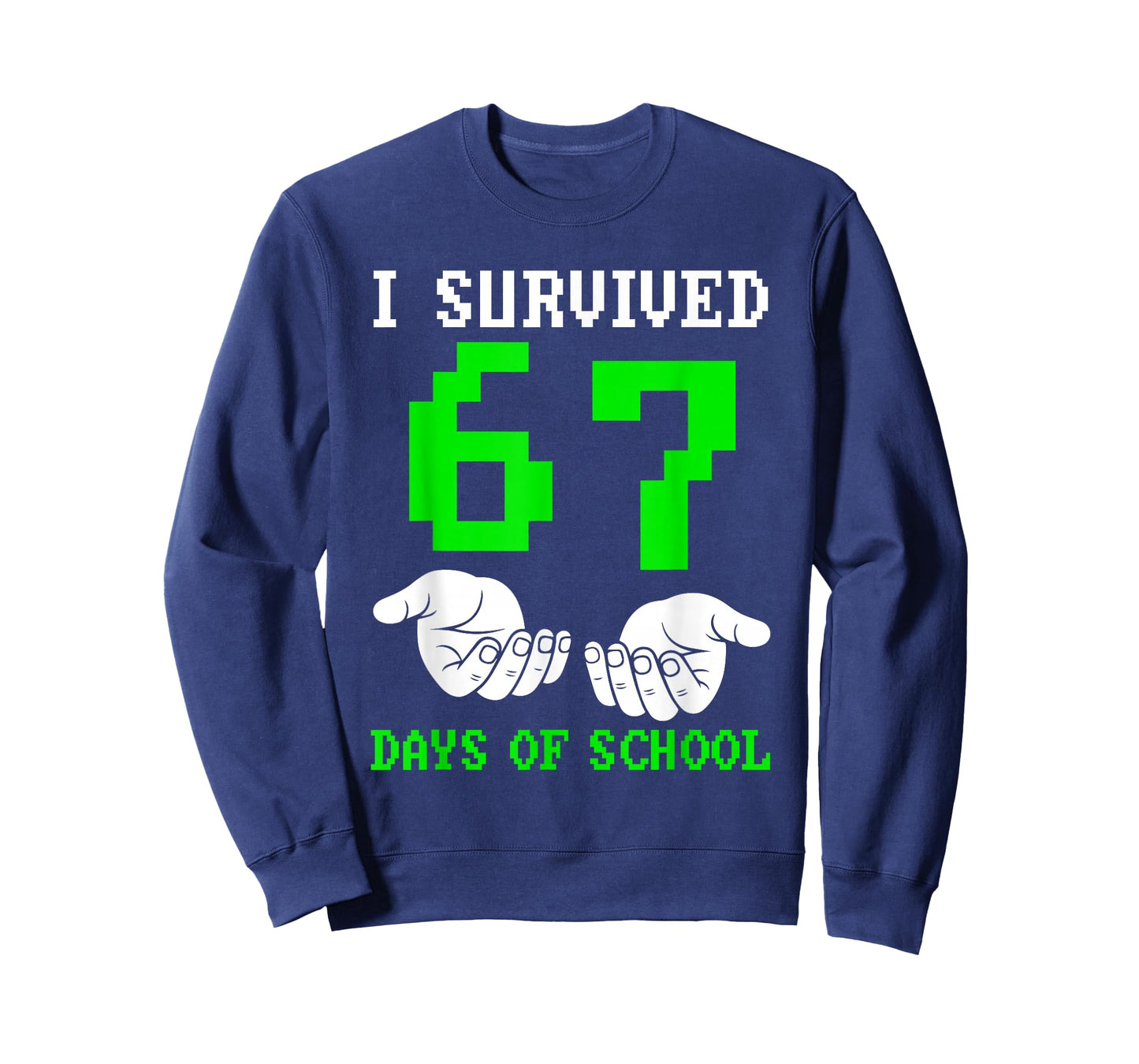 I Survived 67 Days of School Gaming Six Seven 6 7 Boys Funny T-Shirt